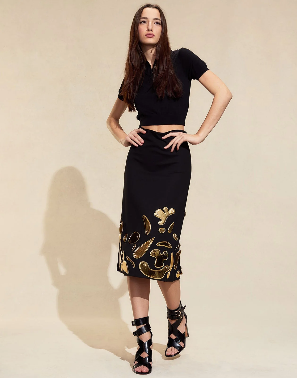 Cynthia Rowley Calypso Midi Skirt - Black - Image 2