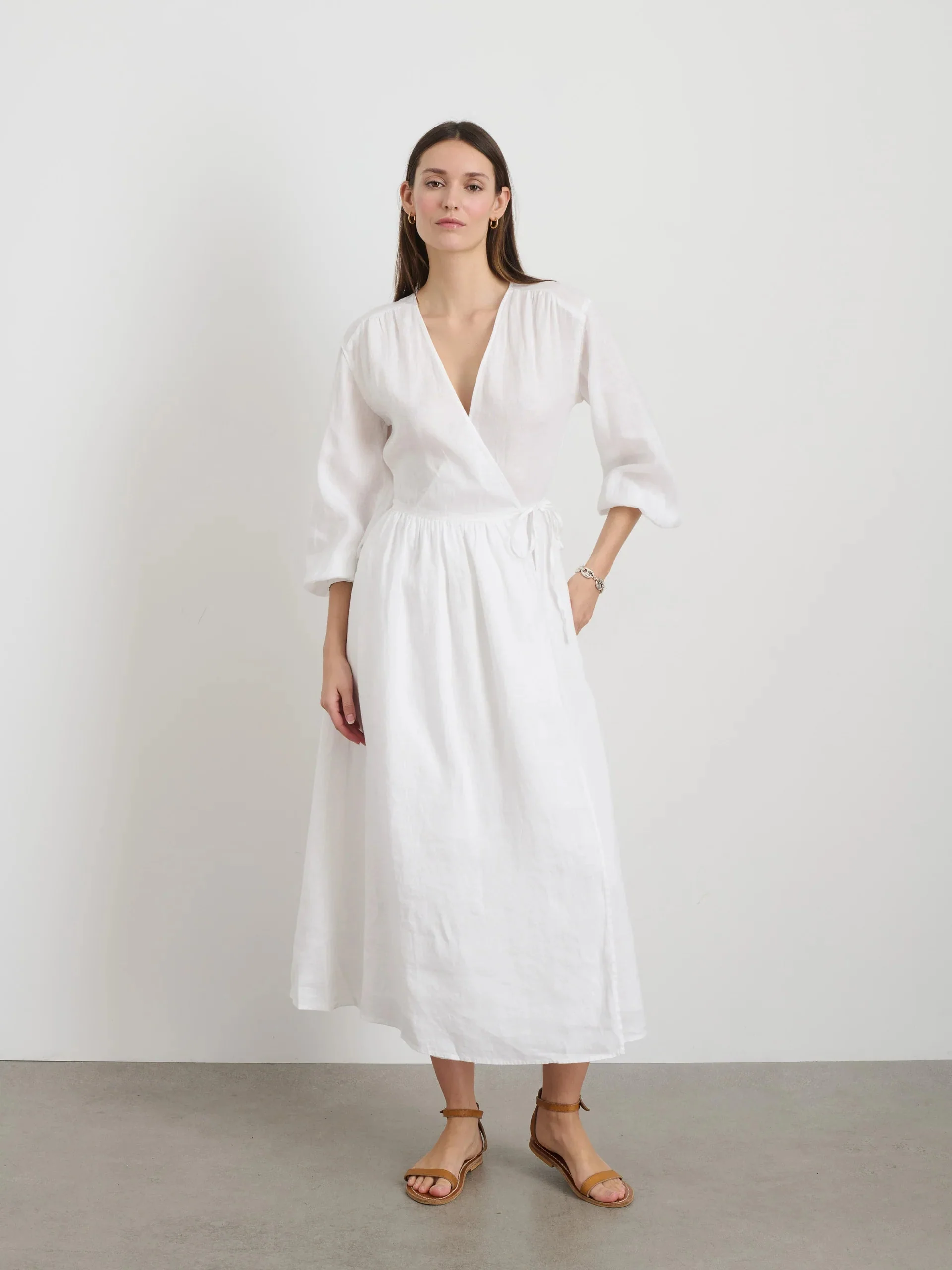 Alex Mill Lauren Wrap Dress - White - Image 2