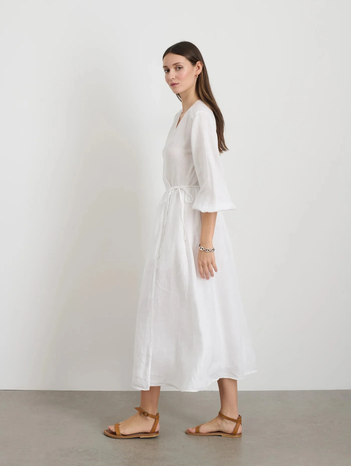 Alex Mill Lauren Wrap Dress - White - Image 4