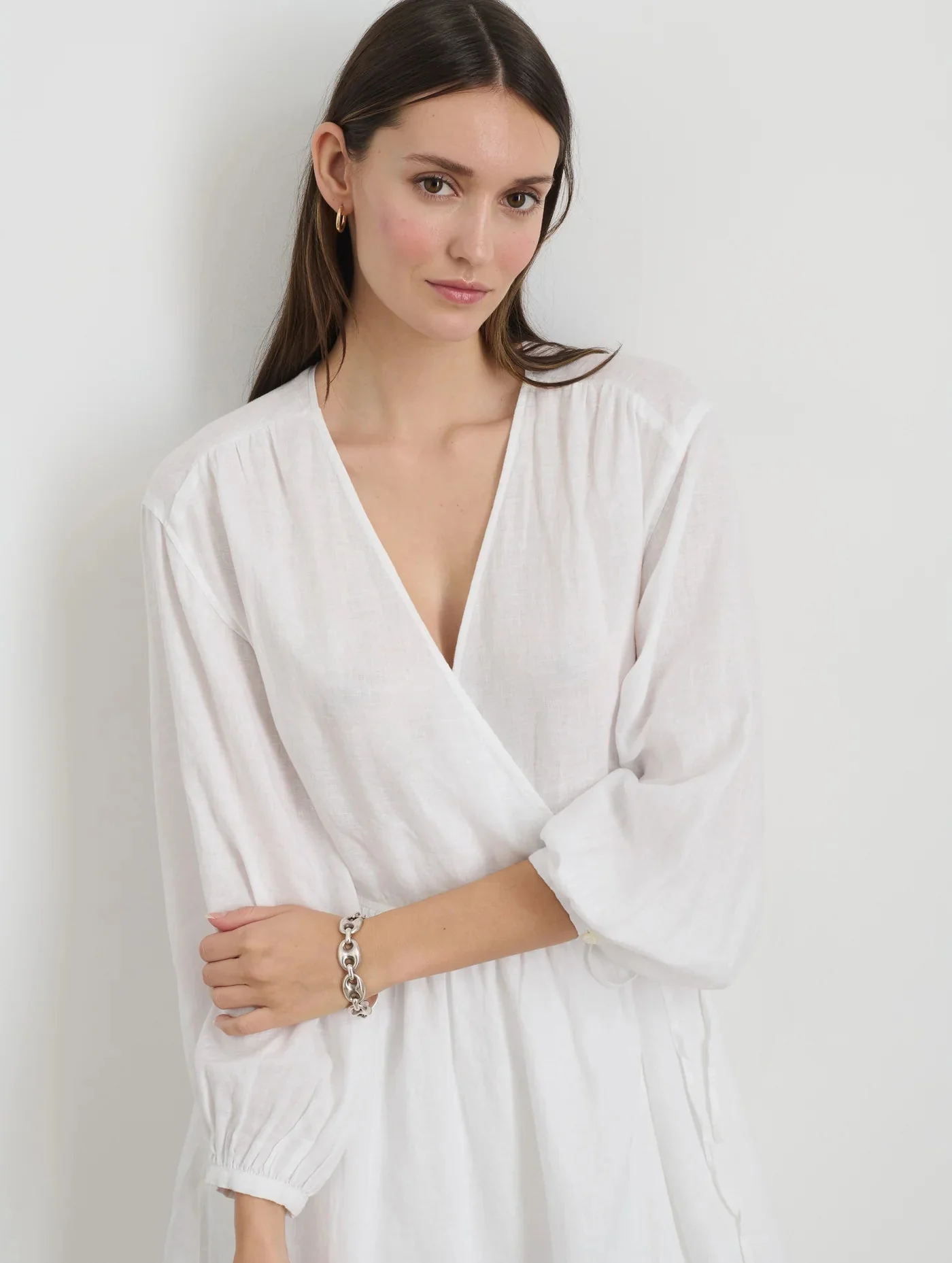 Alex Mill Lauren Wrap Dress - White - Image 6
