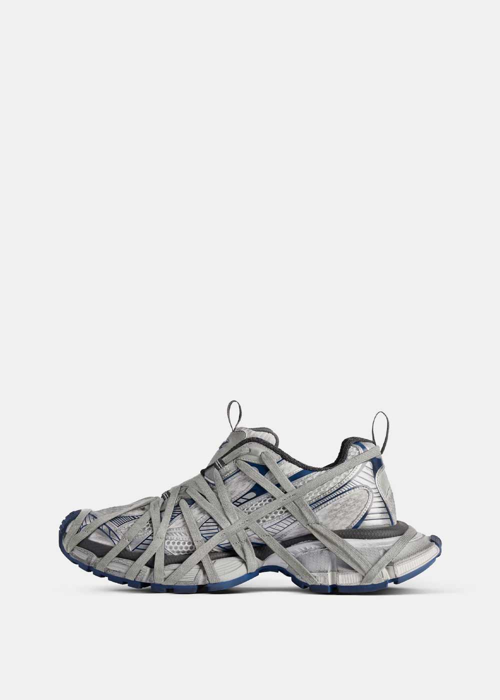 Balenciaga 3XL Extreme Lace Sneaker - White/Grey/Navy - Image 4