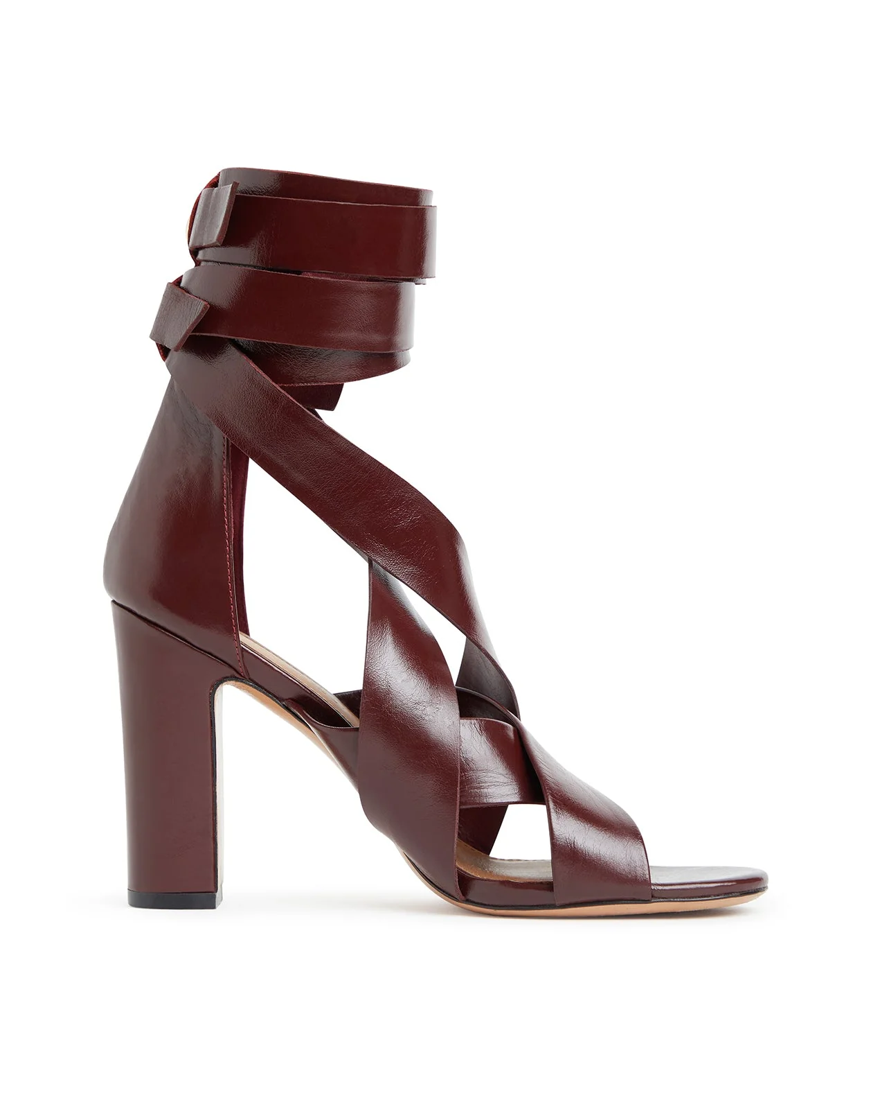 Cynthia Rowley Cece Wrap Heel - Burgundy - Image 2