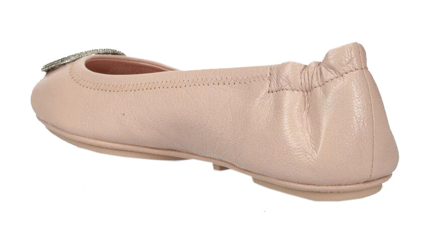 Tory Burch Minnie Travel Ballet - Shell Pink / Silver - Image 2