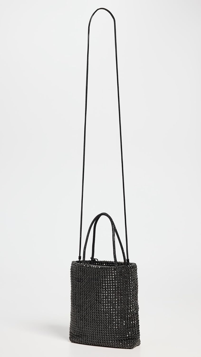 Tory Burch Night Owl Crystal Embellished Mini Tote - Black - Image 3