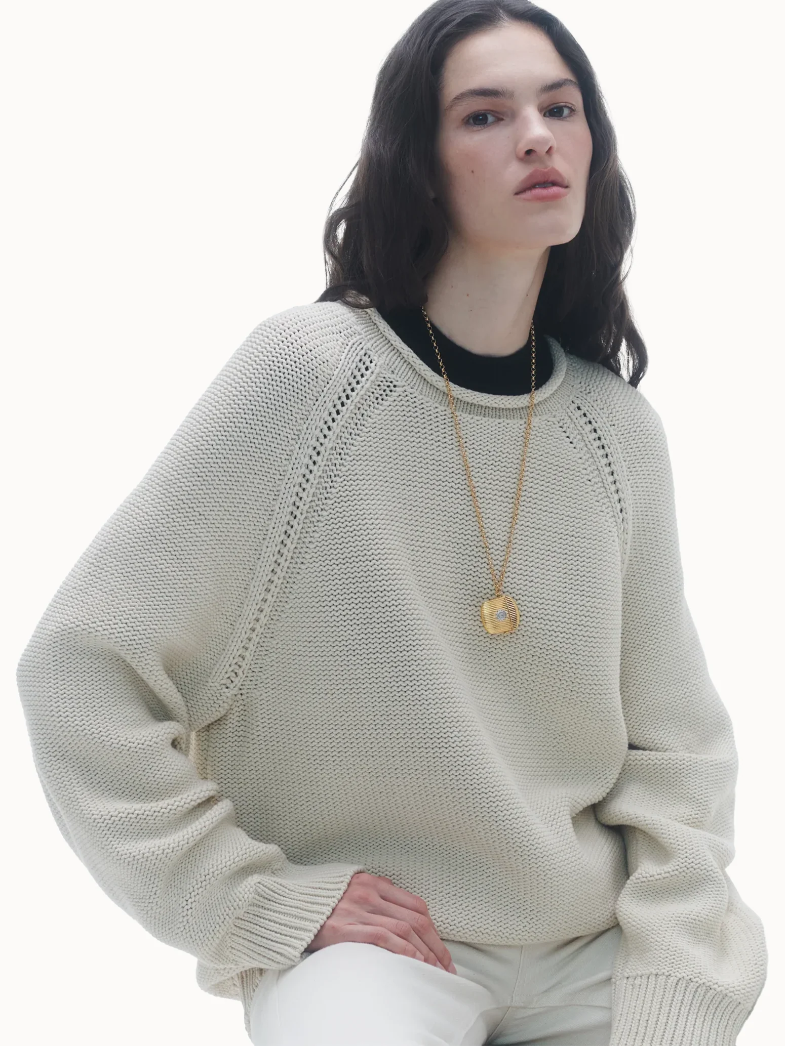Guest in Residence Island Rollneck - Ecru - Image 2