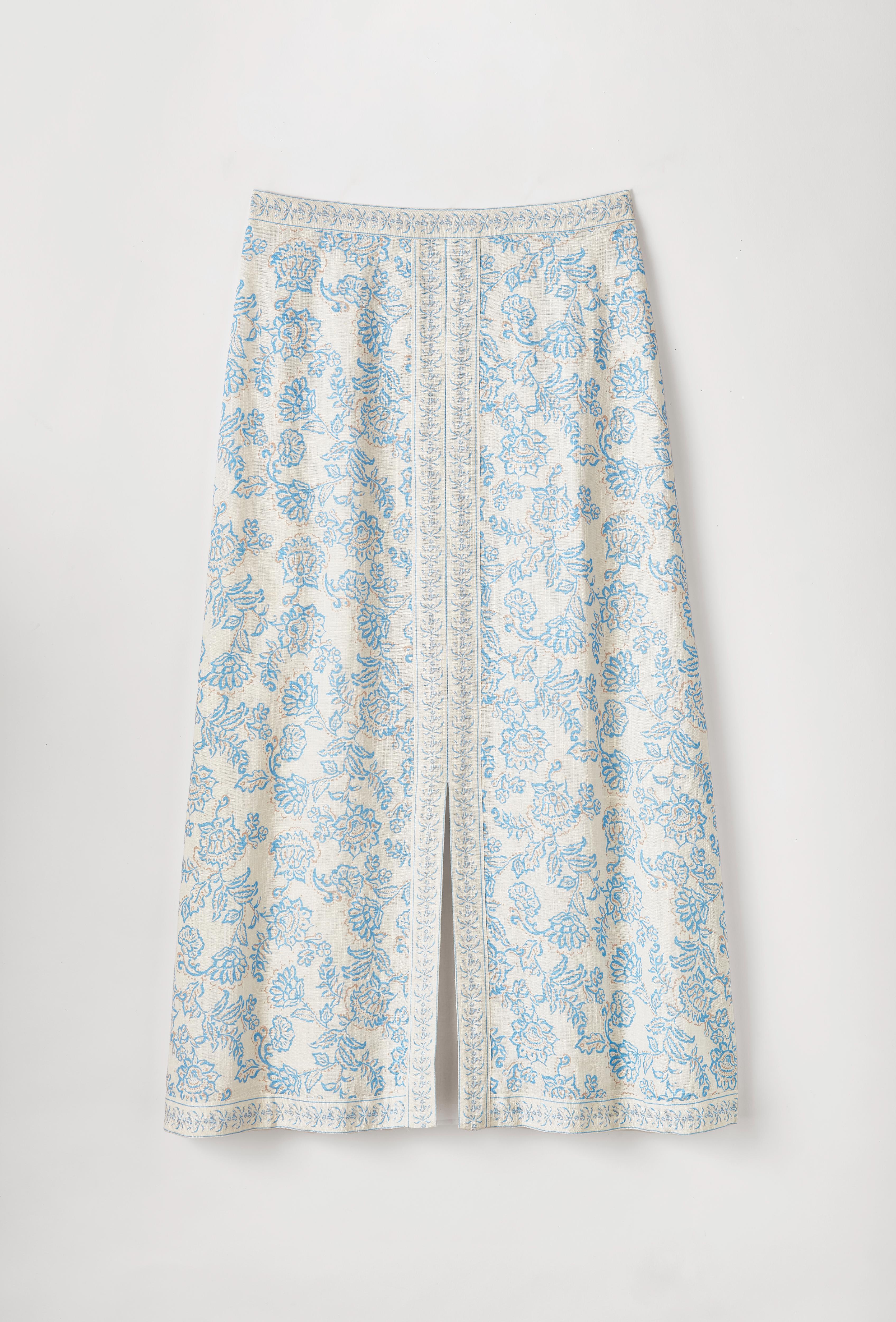 Cartolina Clara Midi Skirt - Kallithea-Ivory - Image 2
