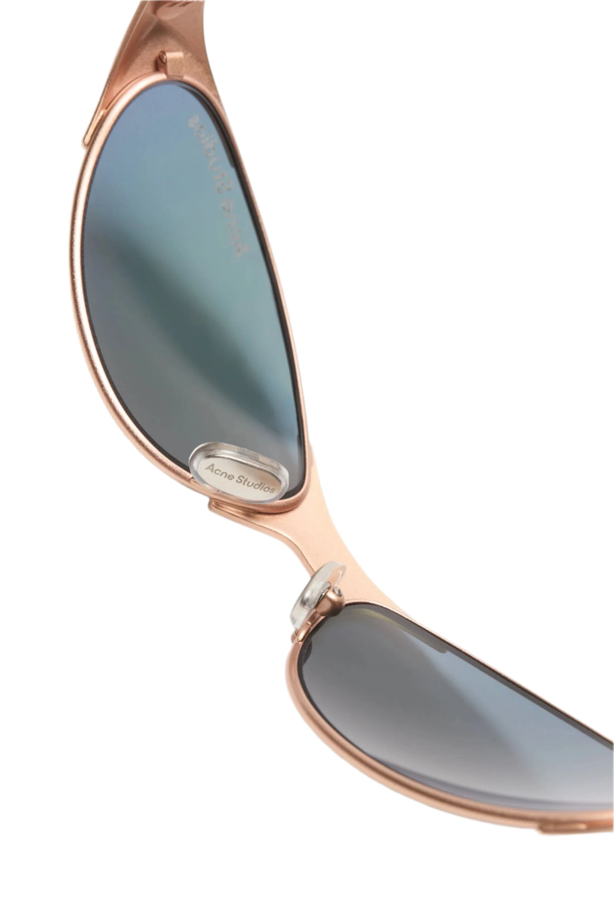 Acne Studios Metal Frame Charm Sunglasses - Rose Copper - Image 3
