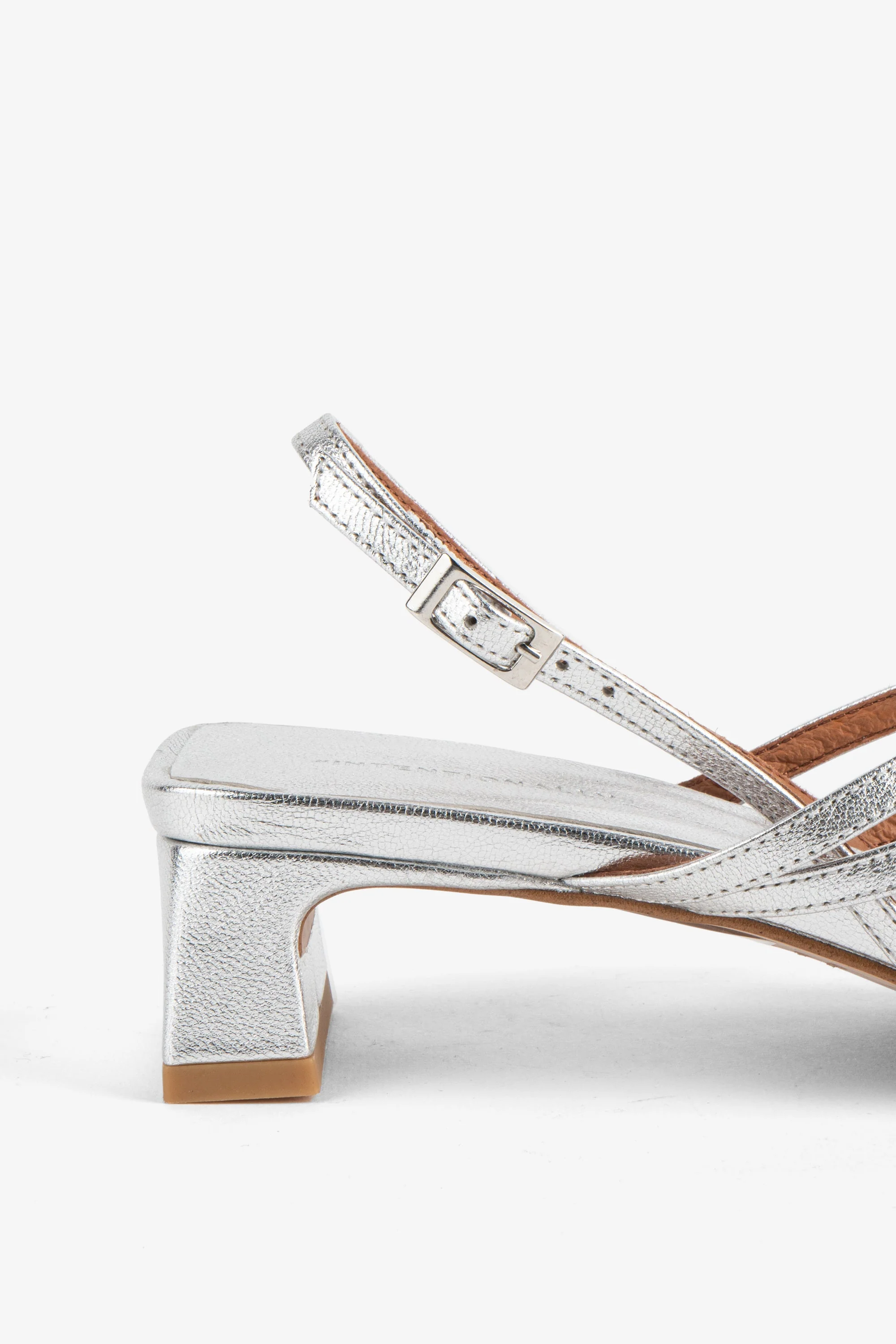 "INTENTIONALLY __________." PUP Slingback Thong Sandal - Mercury/Coins - Image 5