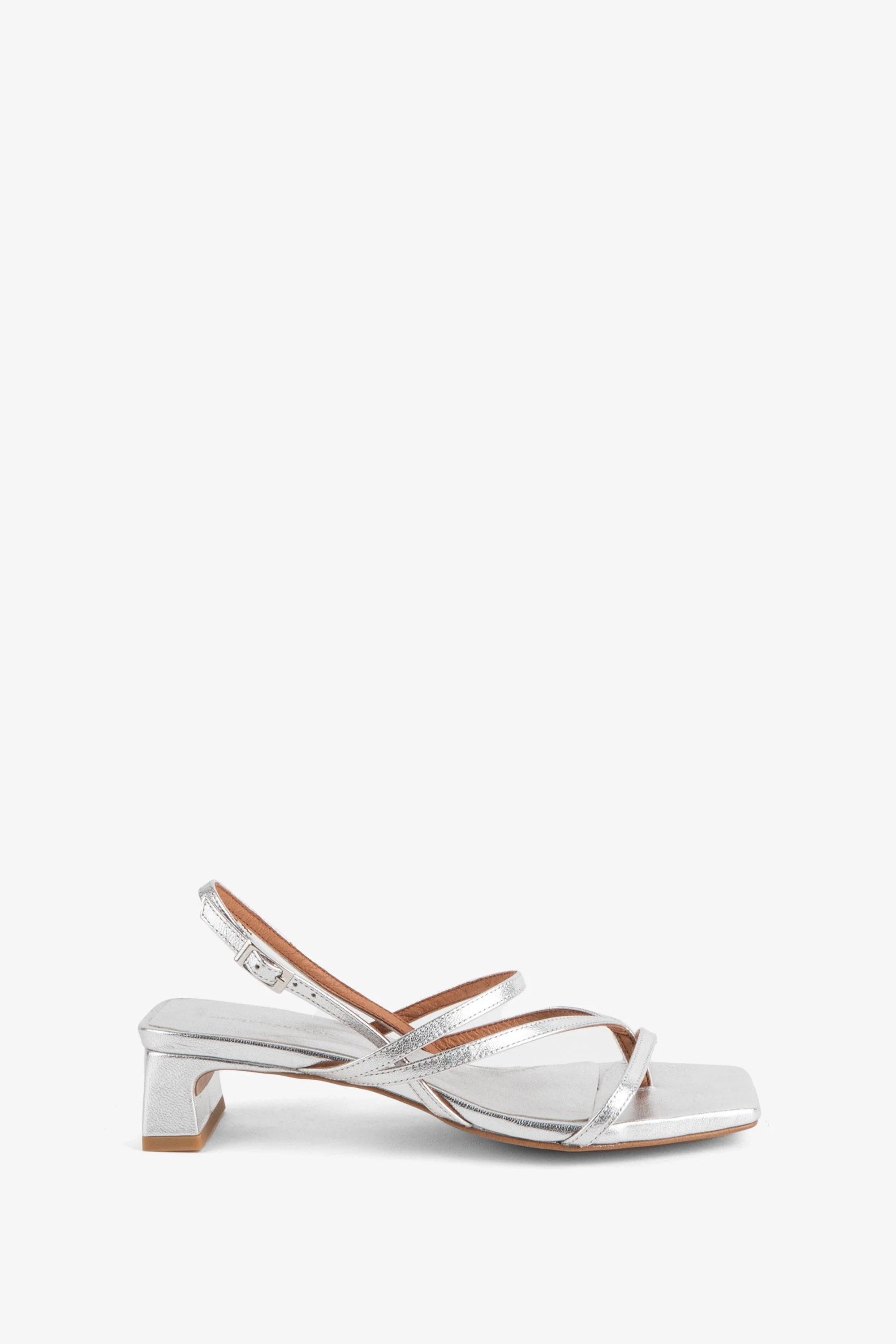 "INTENTIONALLY __________." PUP Slingback Thong Sandal - Mercury/Coins - Image 6