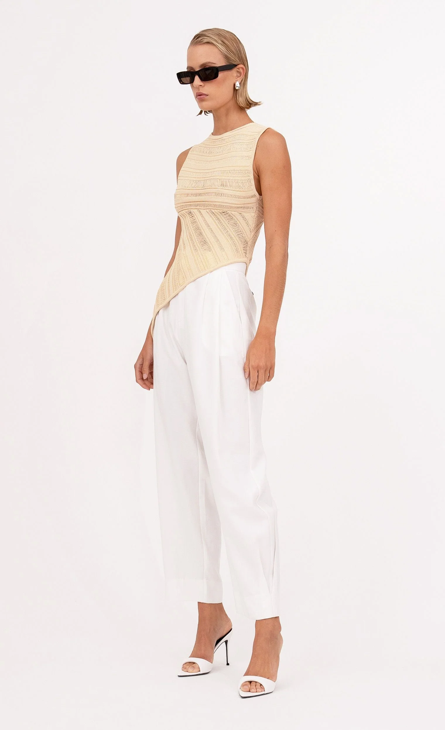 Nonchalant Label Banks Top - Ecru - Image 2