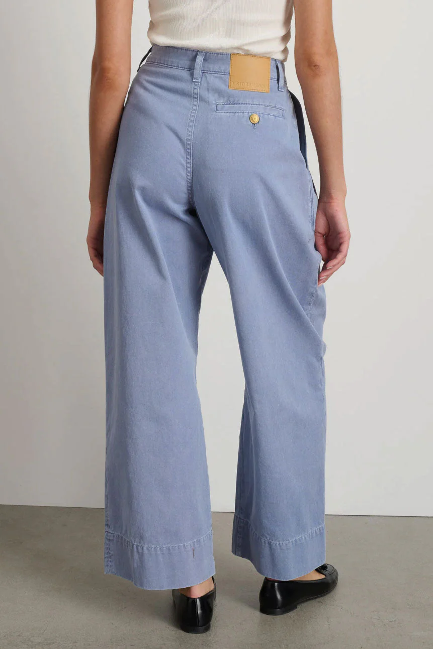 B Sides Martin Pleated Chino - Pale Blue - Image 2