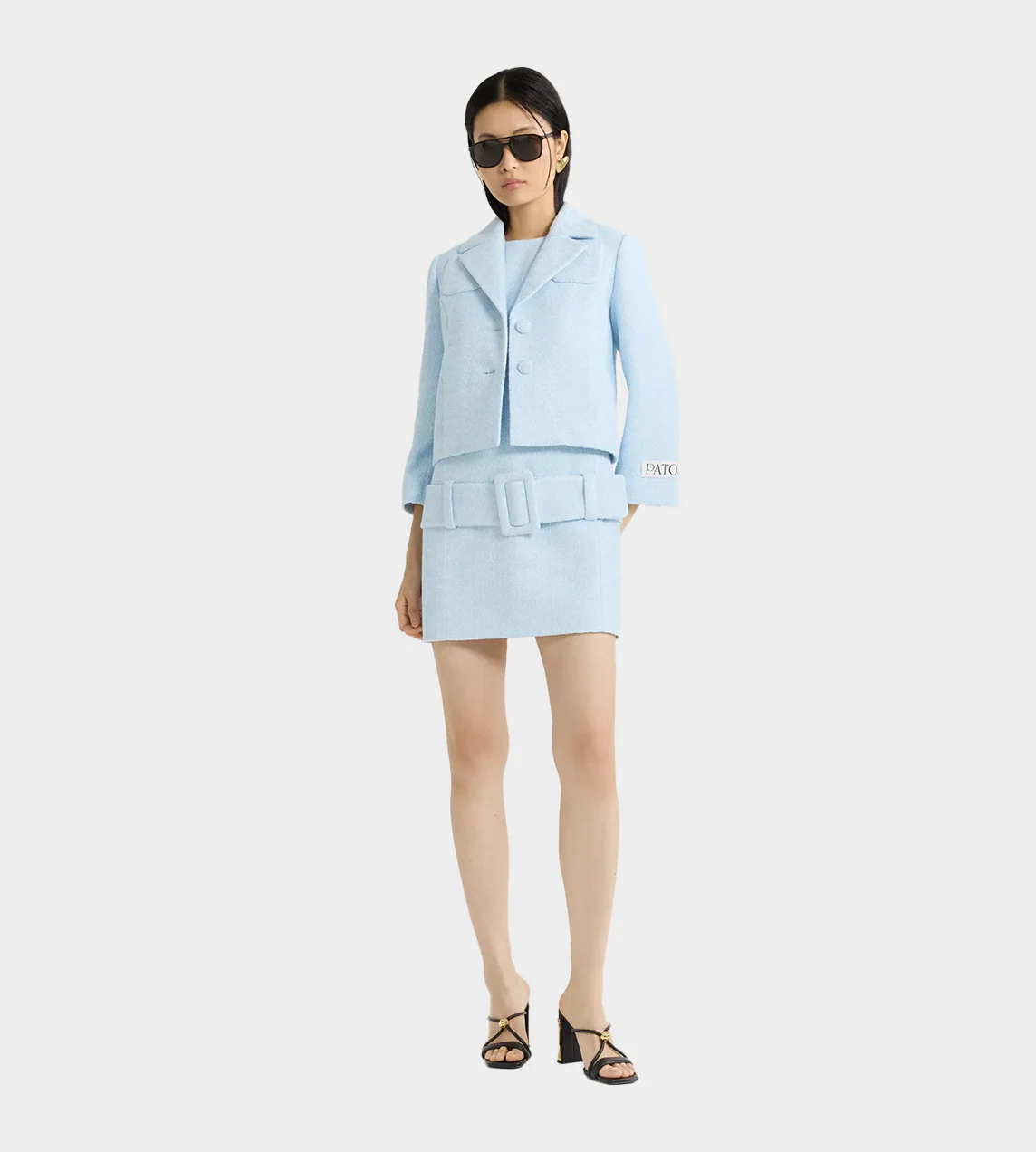 Patou Tailored Short Jacket - Blue - Image 3