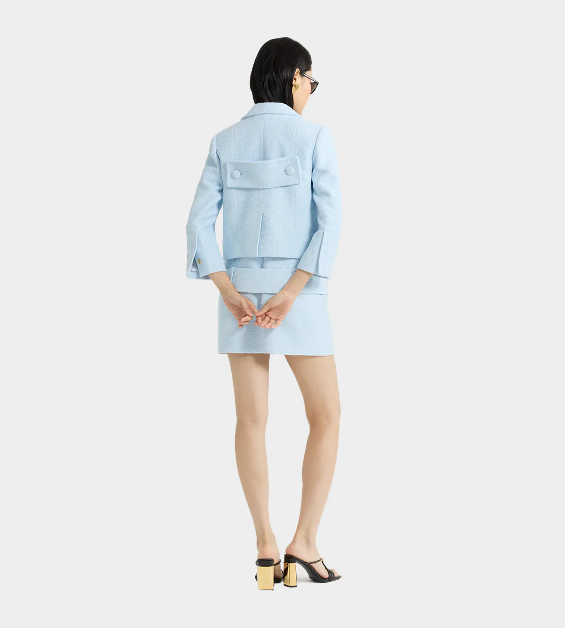 Patou Tailored Short Jacket - Blue - Image 4