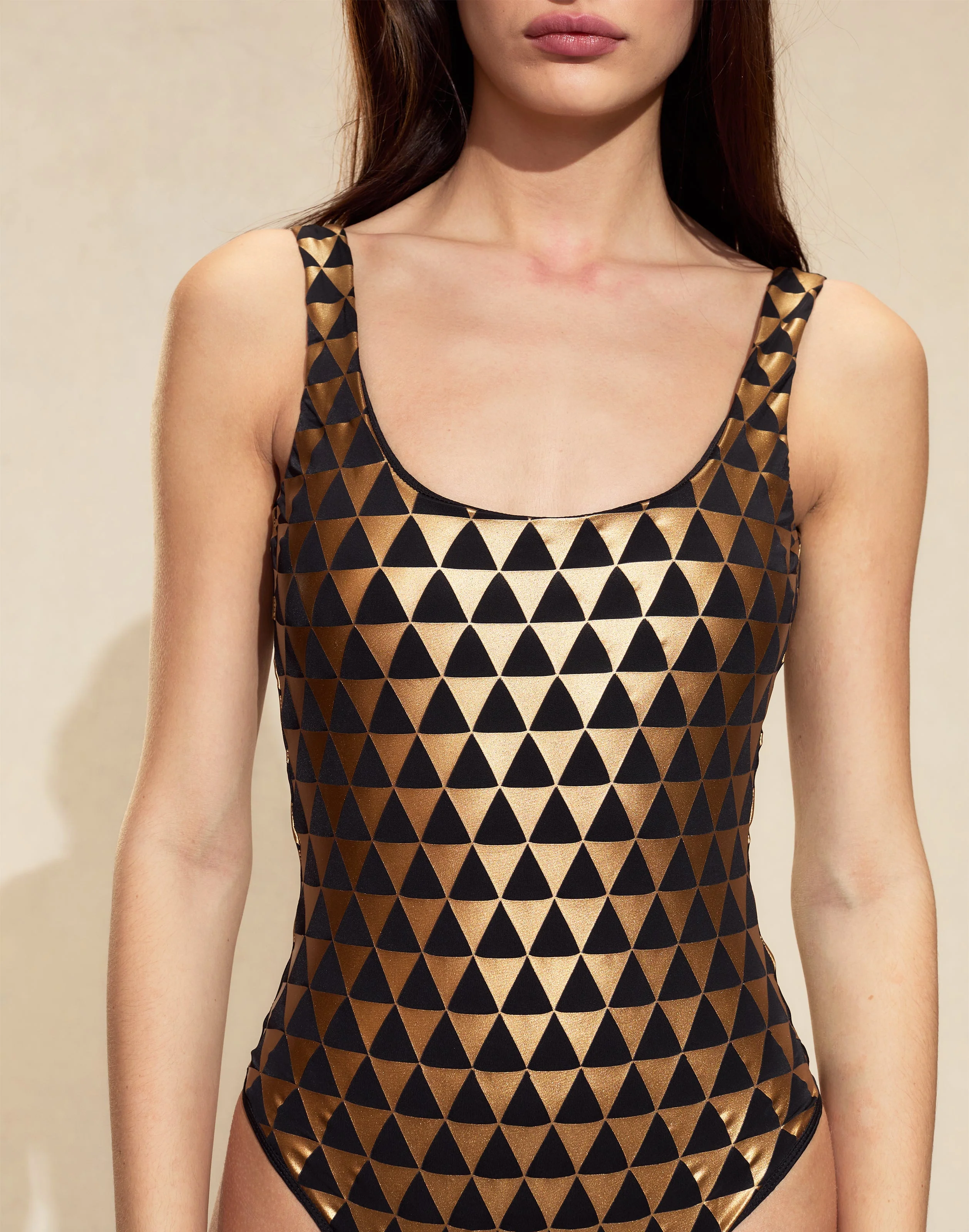 Cynthia Rowley Sunkissed Glow One Piece - Black/Gold - Image 5