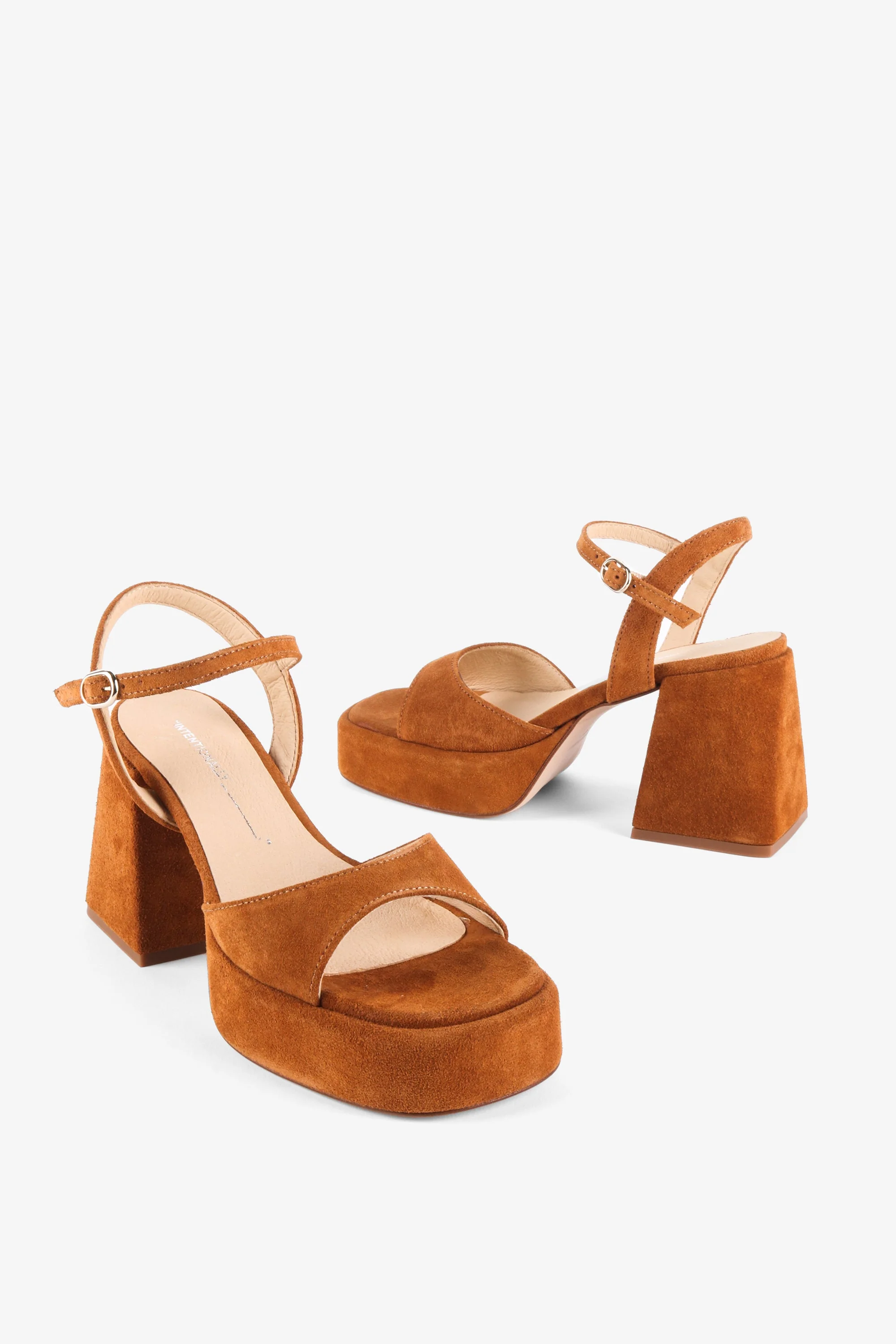 "INTENTIONALLY __________." Tune Platform Slingback Heel - Chestnut