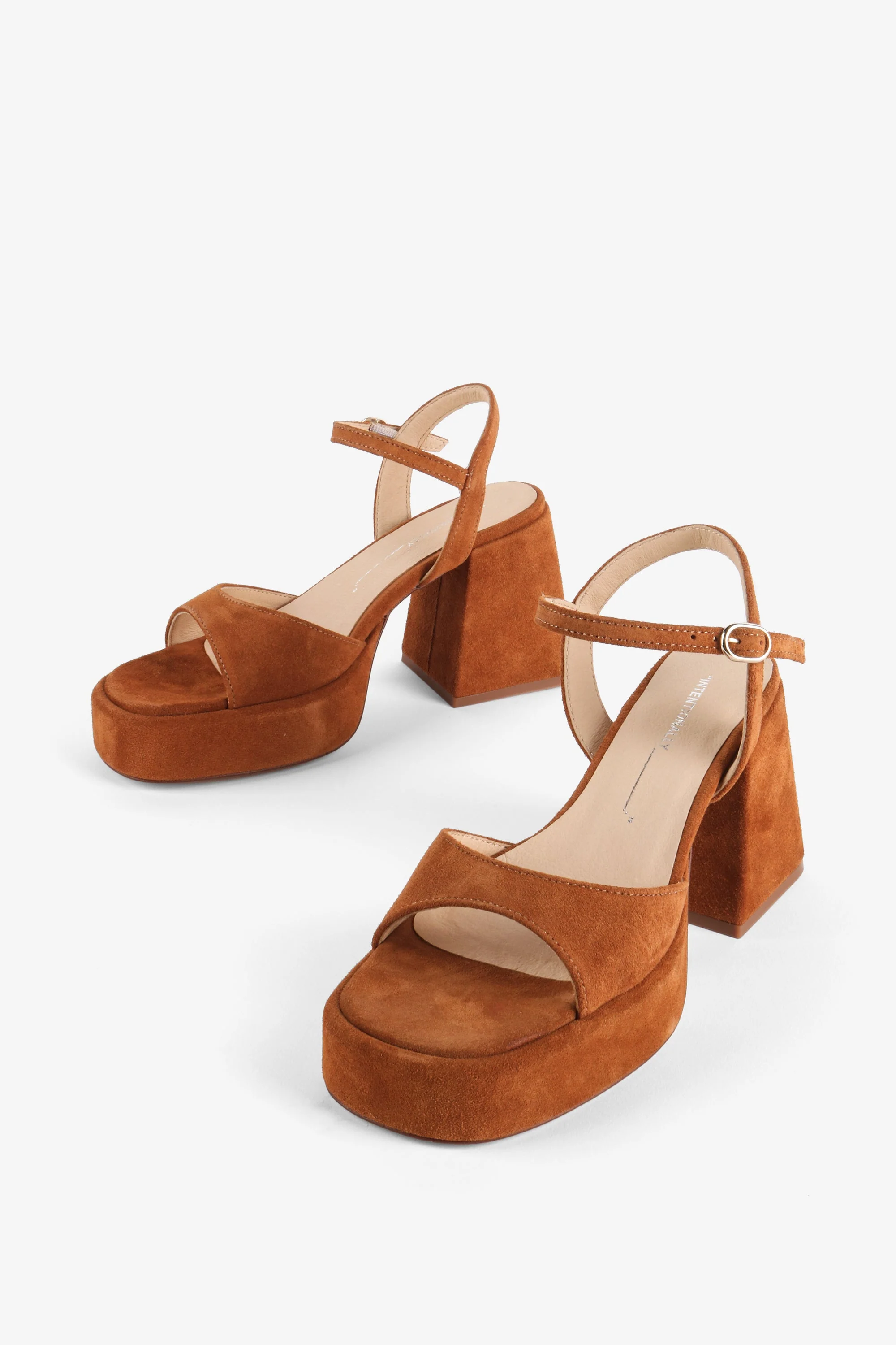 "INTENTIONALLY __________." Tune Platform Slingback Heel - Chestnut - Image 2