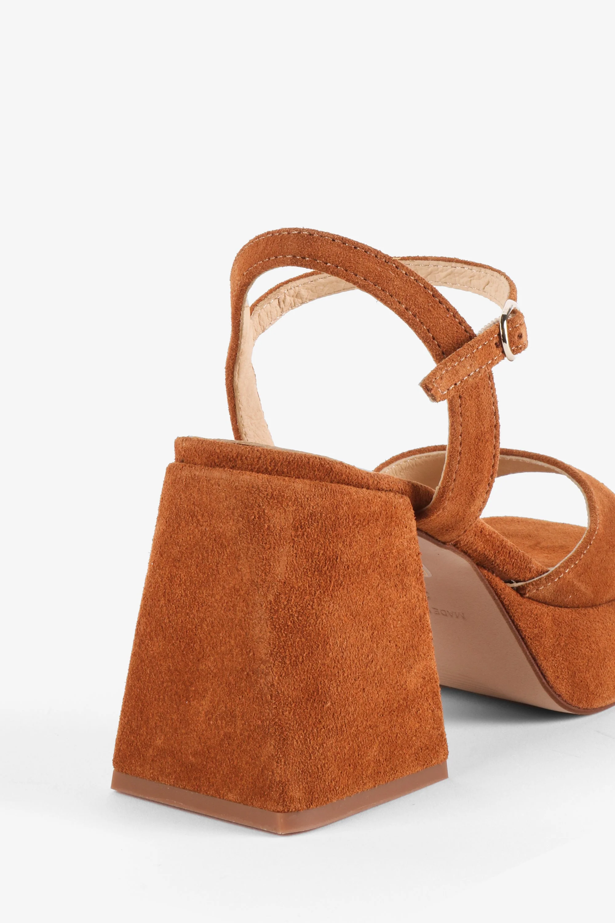 "INTENTIONALLY __________." Tune Platform Slingback Heel - Chestnut - Image 4