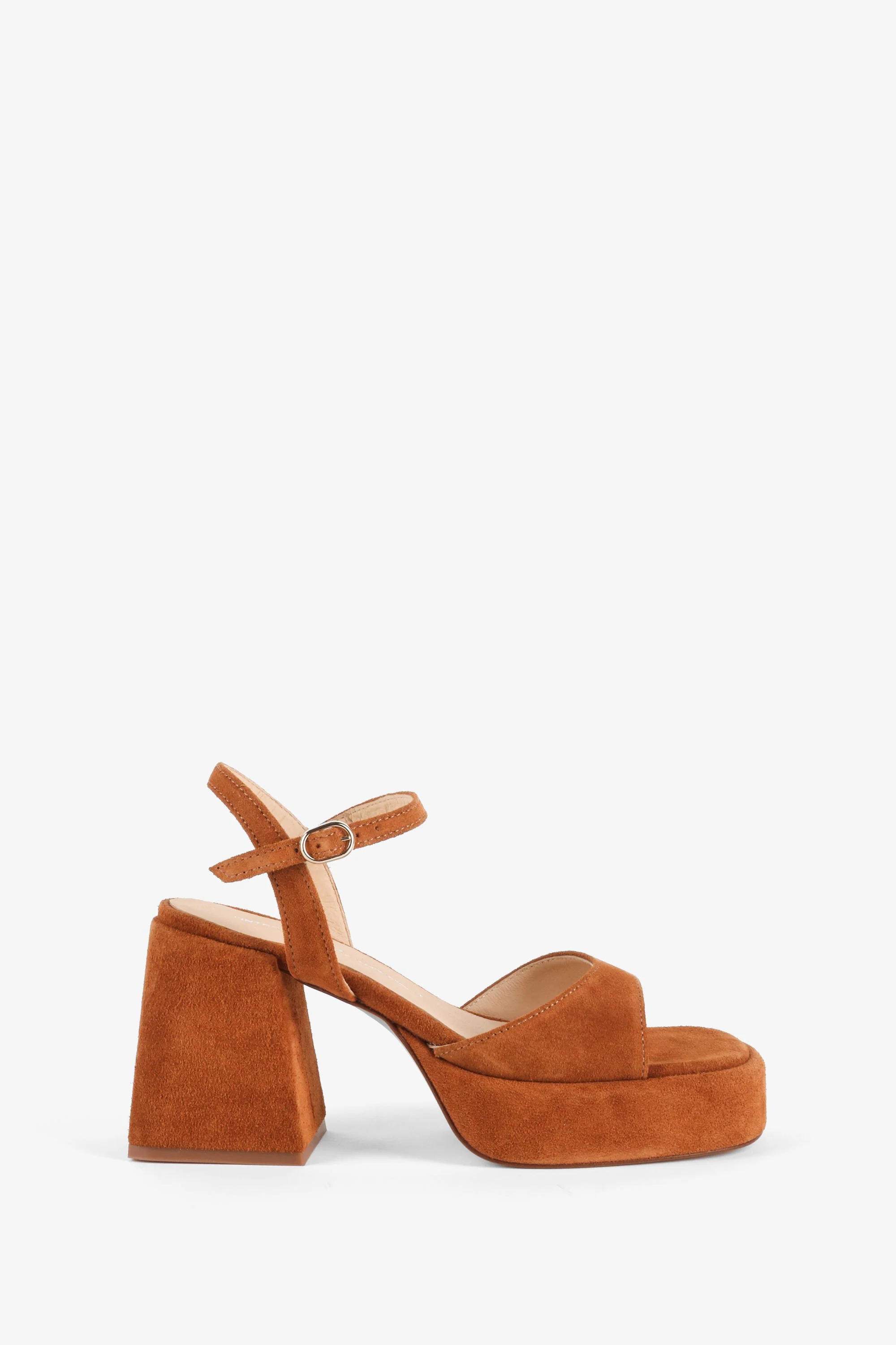 "INTENTIONALLY __________." Tune Platform Slingback Heel - Chestnut - Image 5