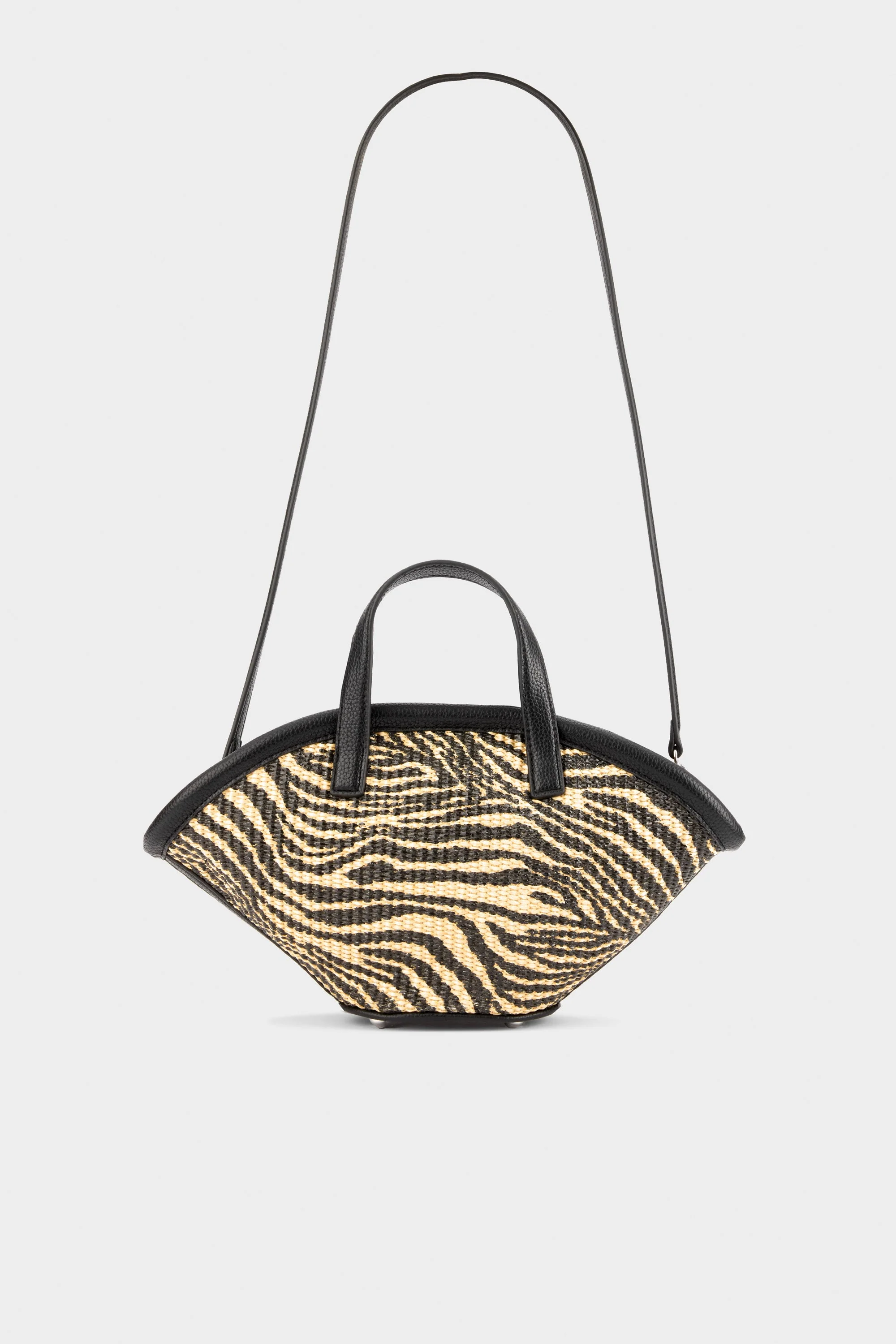Simon Miller Mini Mercado Tote - Black/Natural Zebra - Image 3