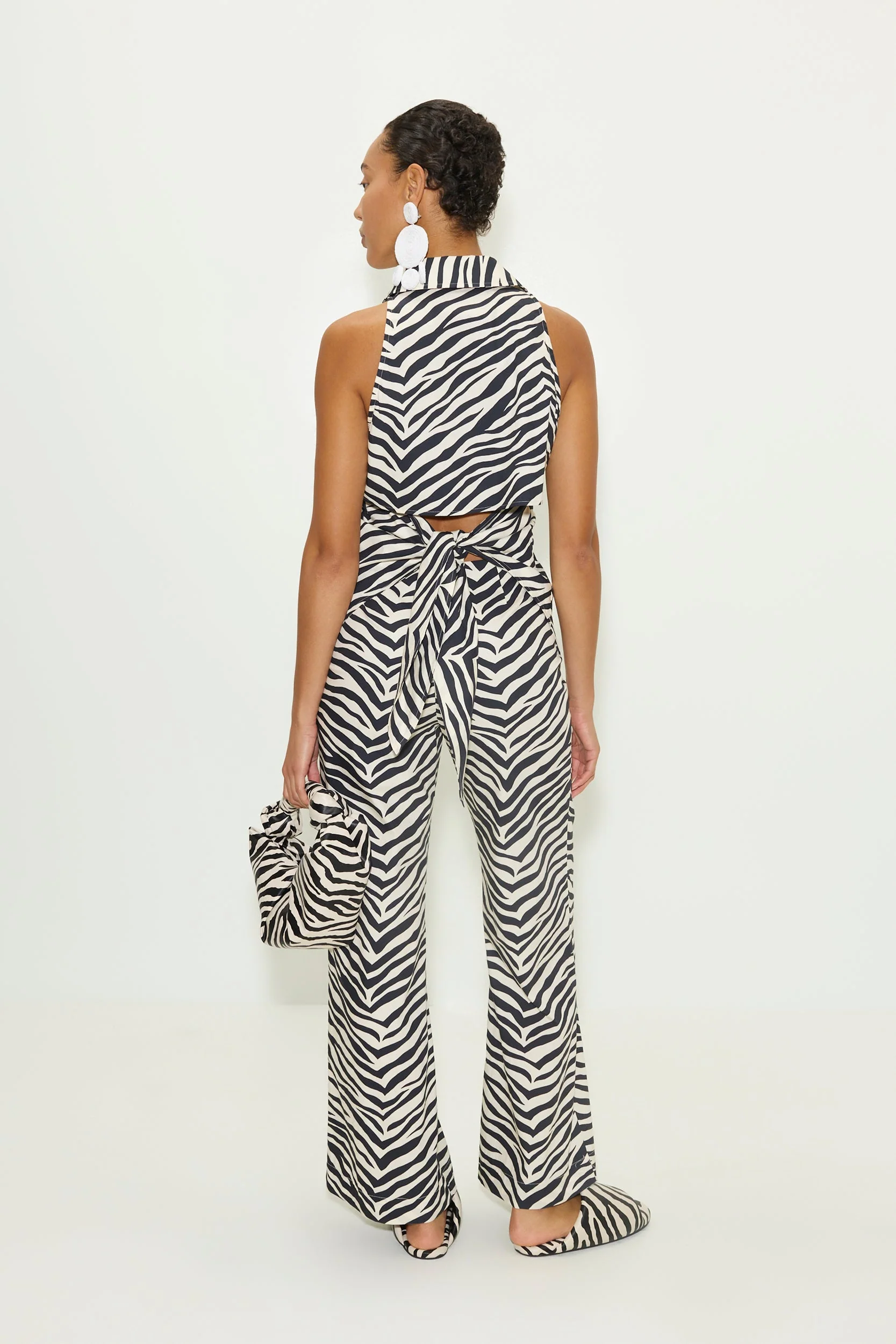 Simon Miller Pia Poplin Pant - Zebra Print - Image 4
