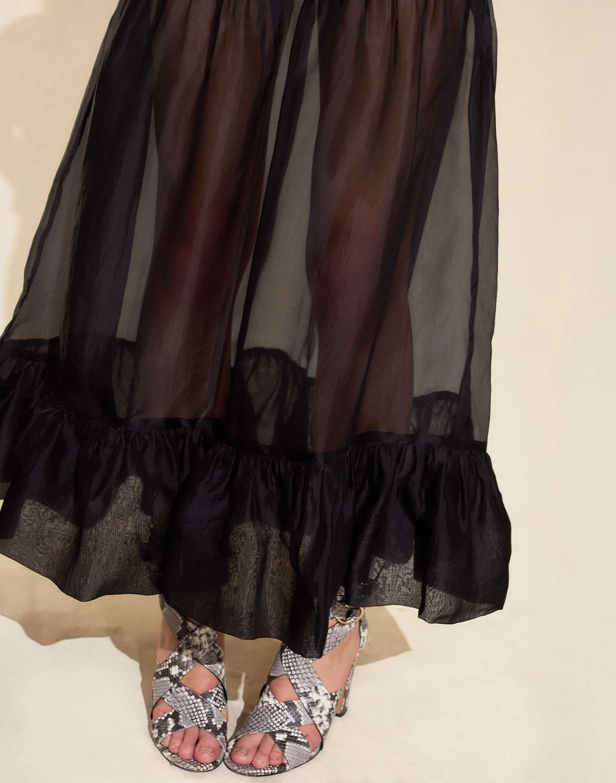 Cynthia Rowley Serafina Silk Skirt - Black - Image 4