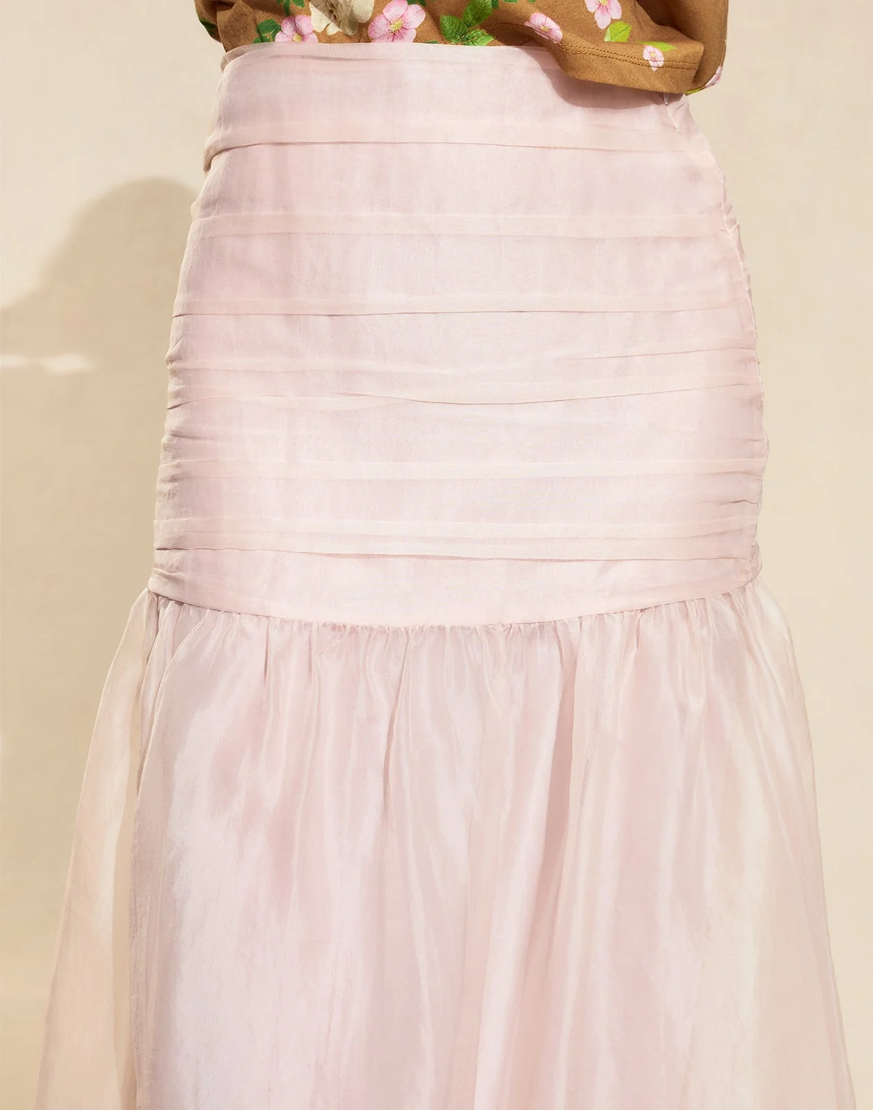 Cynthia Rowley Serafina Silk Skirt - Blush Pink - Image 4
