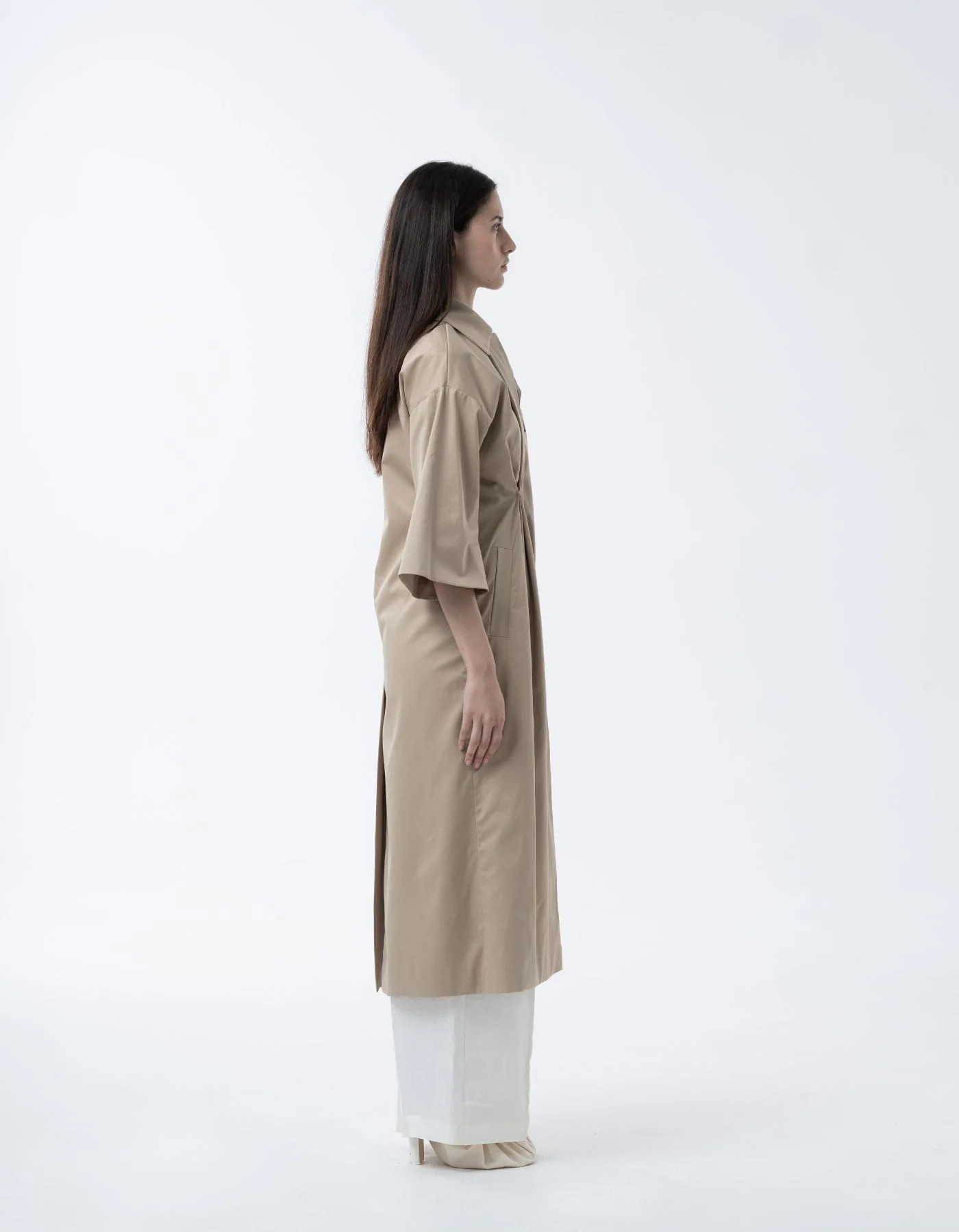 MAET Opena Trench Coat - Brown - Image 3