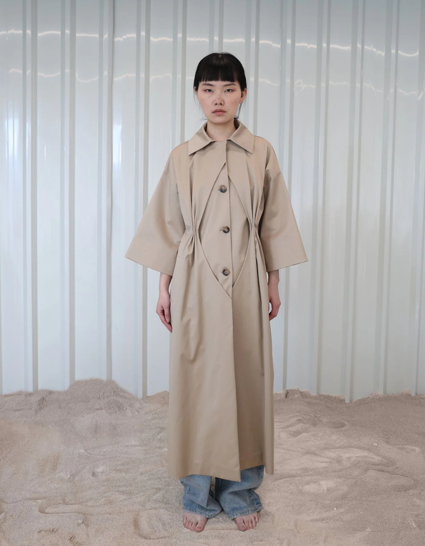 MAET Opena Trench Coat - Brown - Image 5