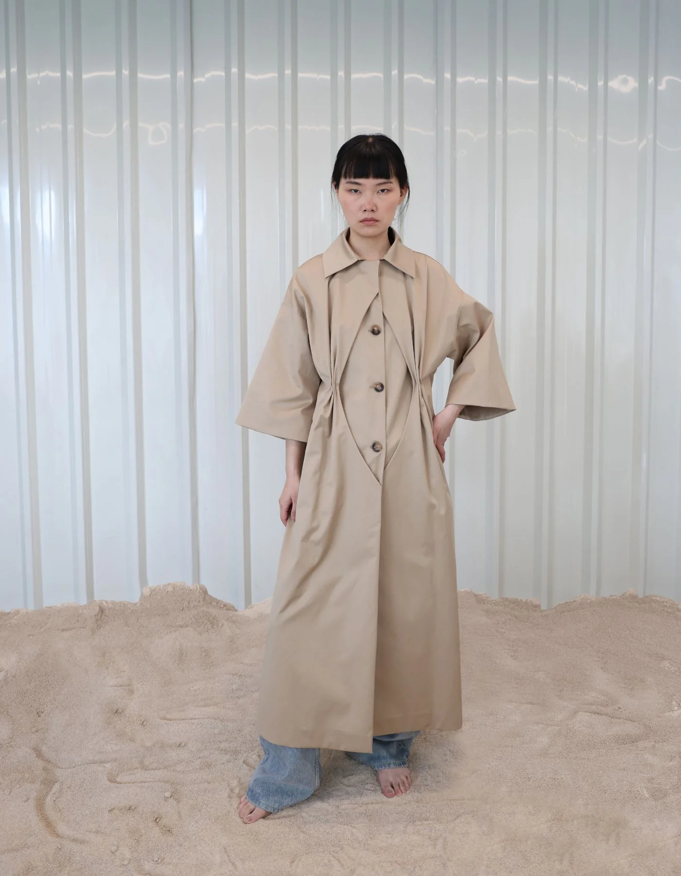 MAET Opena Trench Coat - Brown - Image 6