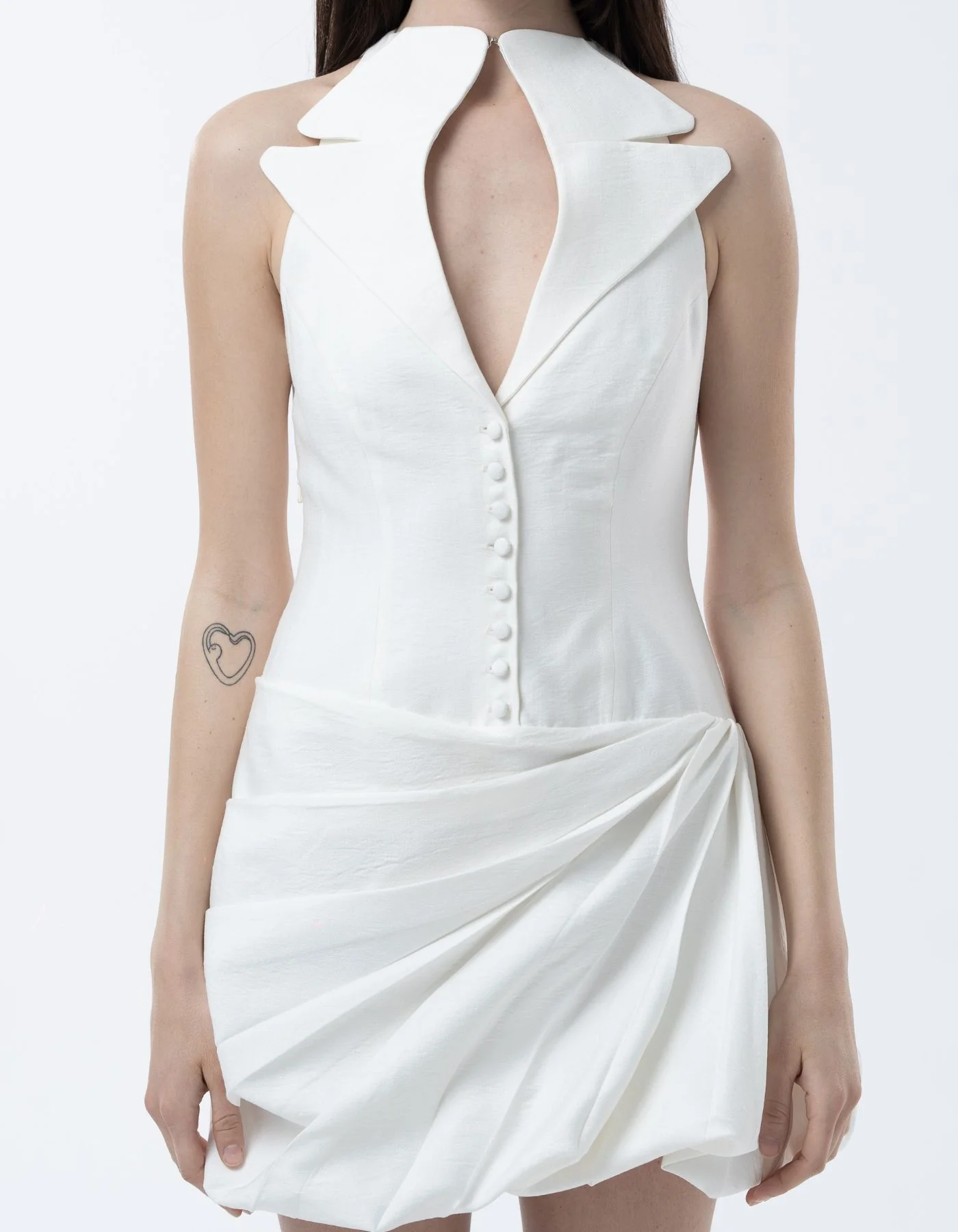 MAET Dennisya Mini Dress - White - Image 3