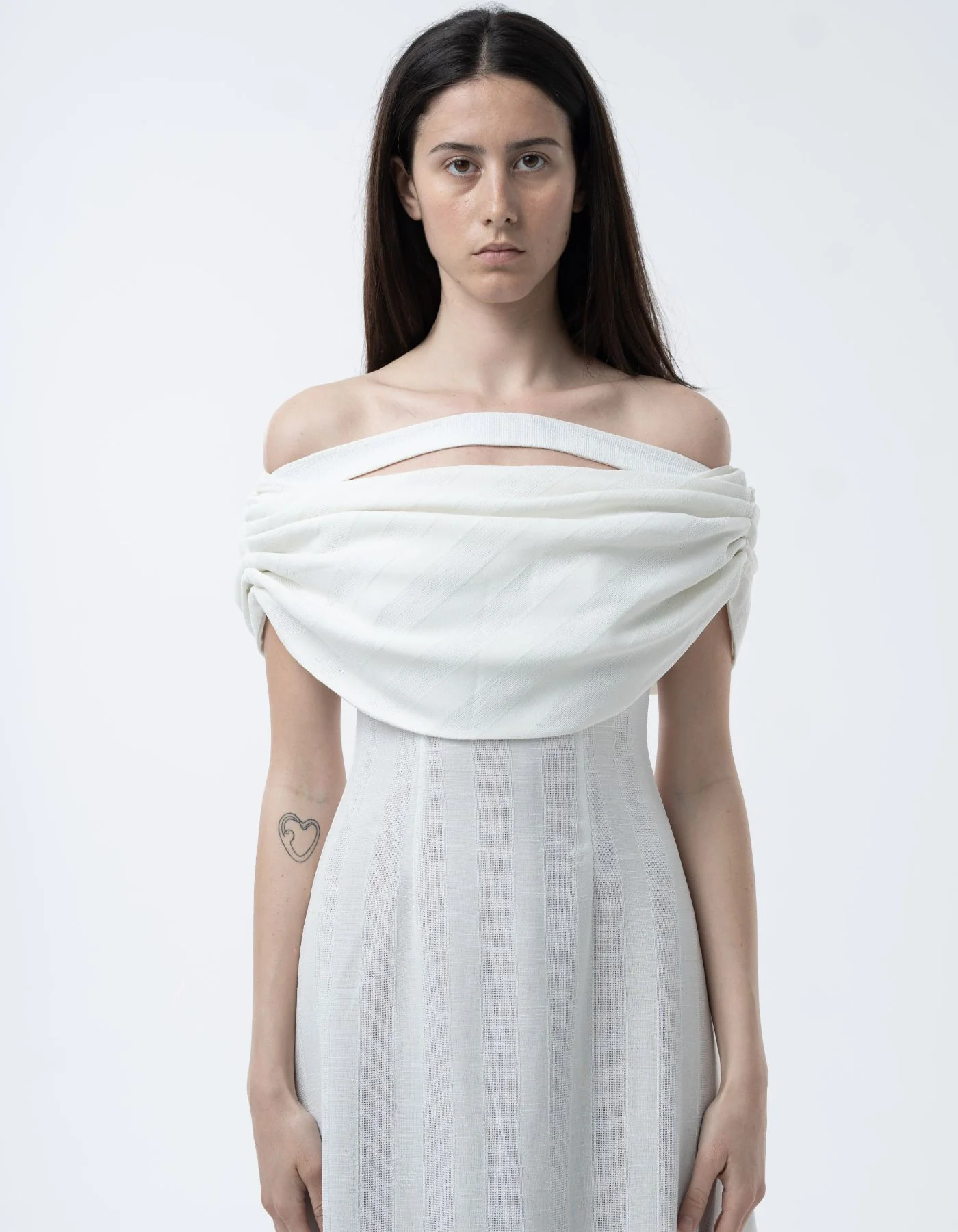 MAET Bronya Linen Dress - White - Image 3