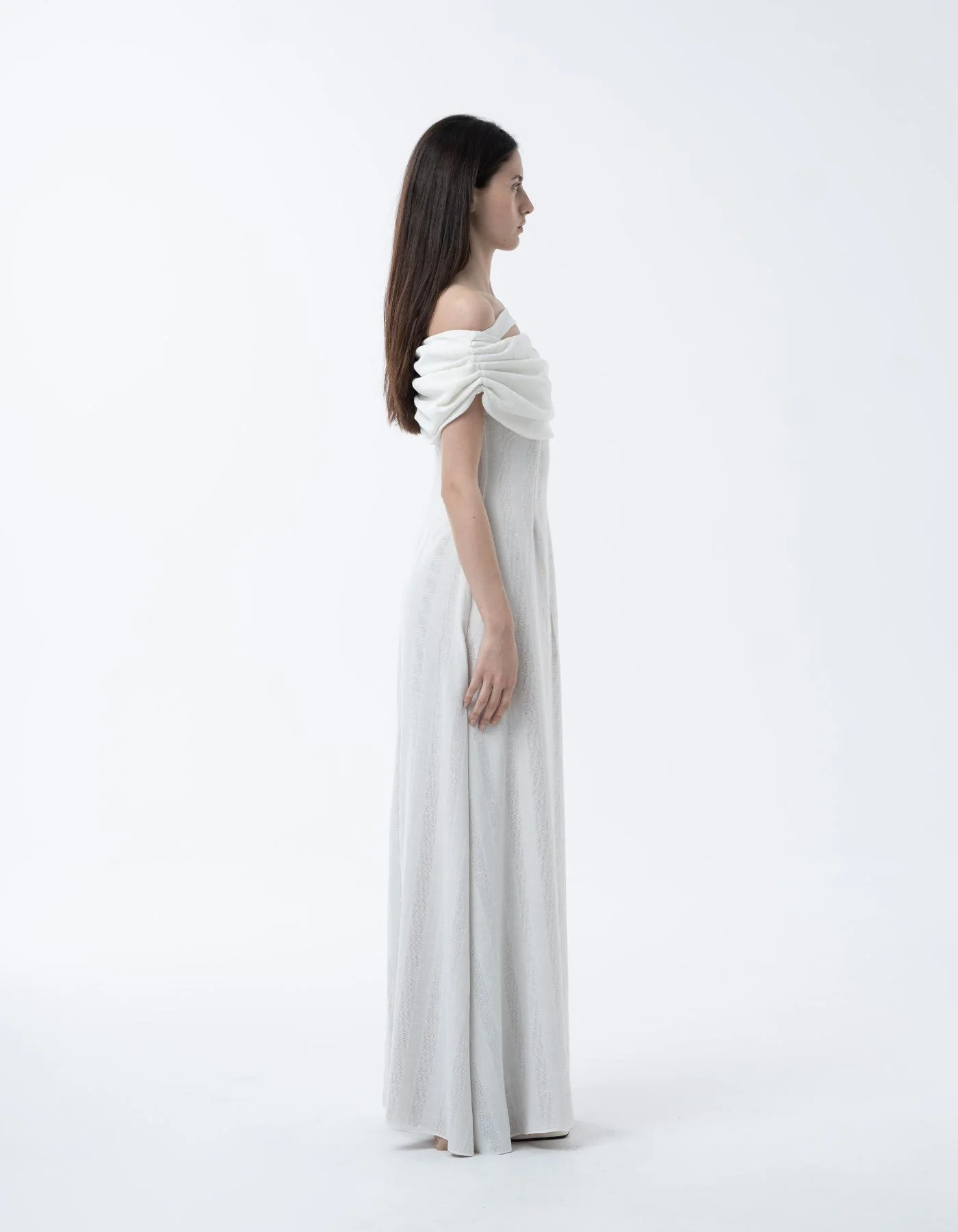 MAET Bronya Linen Dress - White - Image 4