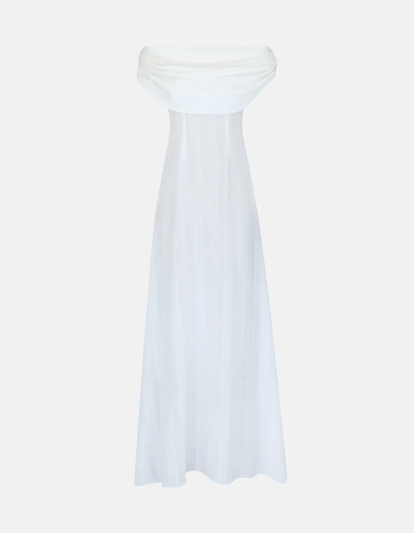 MAET Bronya Linen Dress - White - Image 6