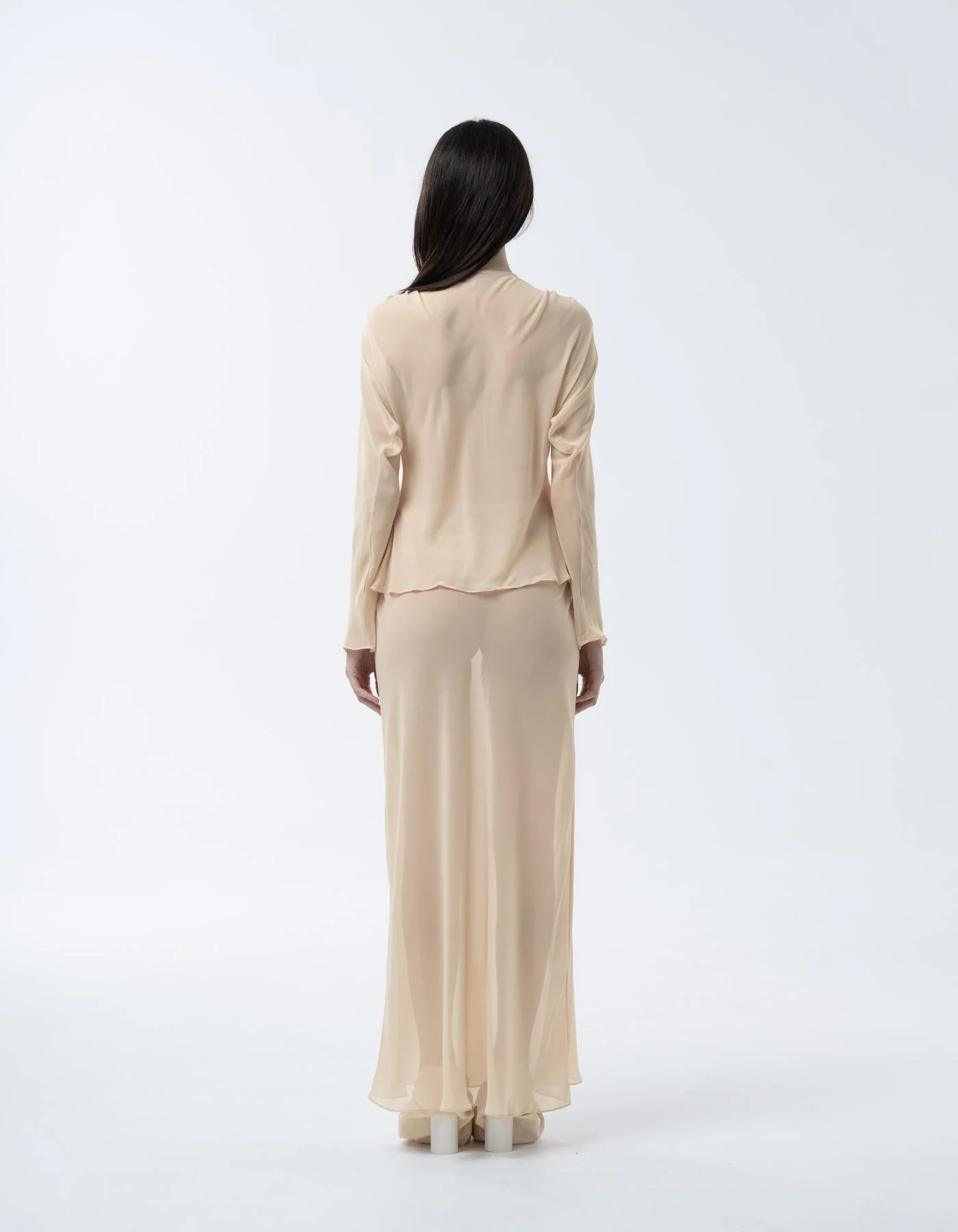 MAET Rusail Chiffon Set - Butter Yellow - Image 2