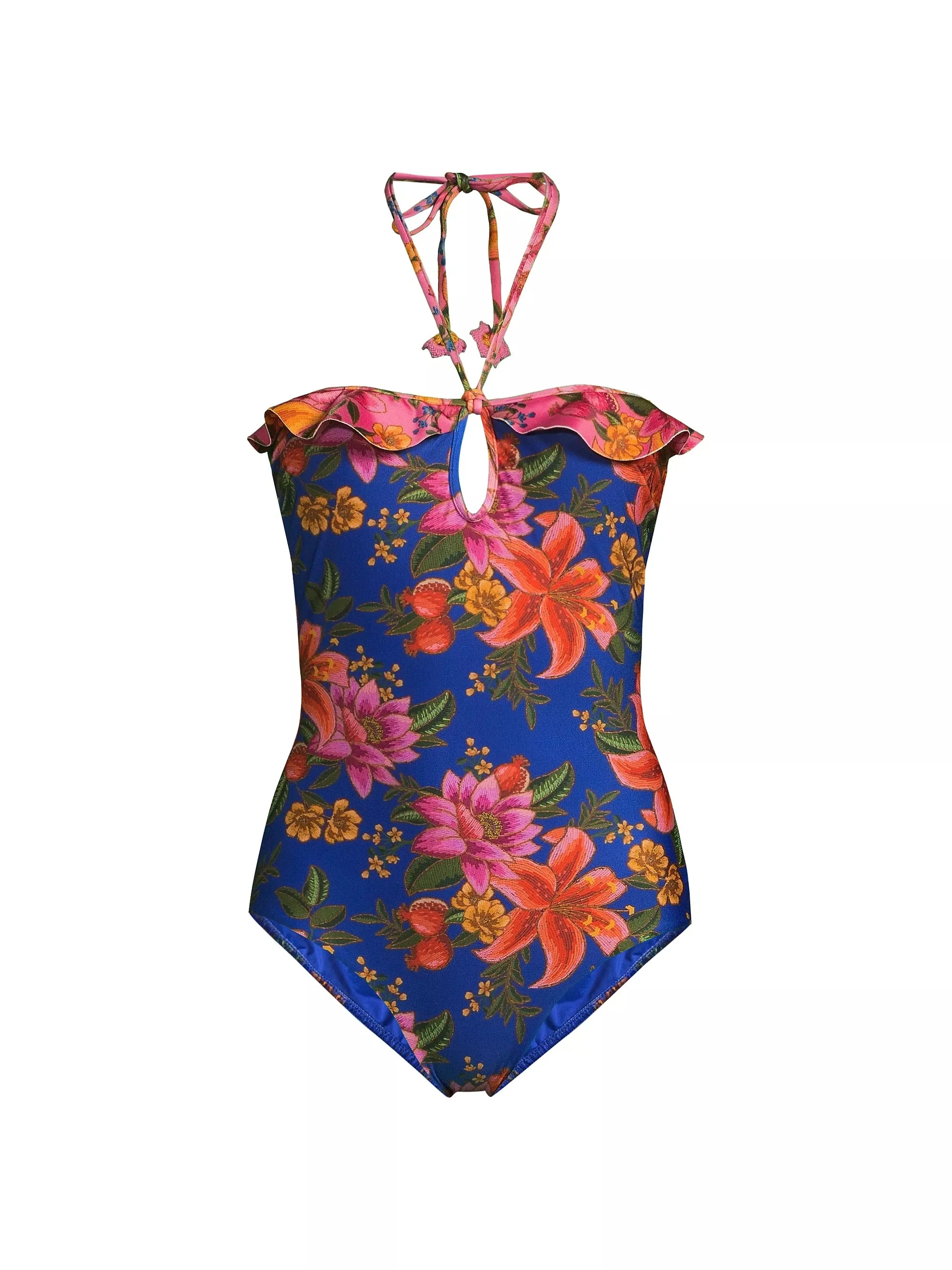 Farm Rio One-Piece Swimsuit - Summer Fruit Blue