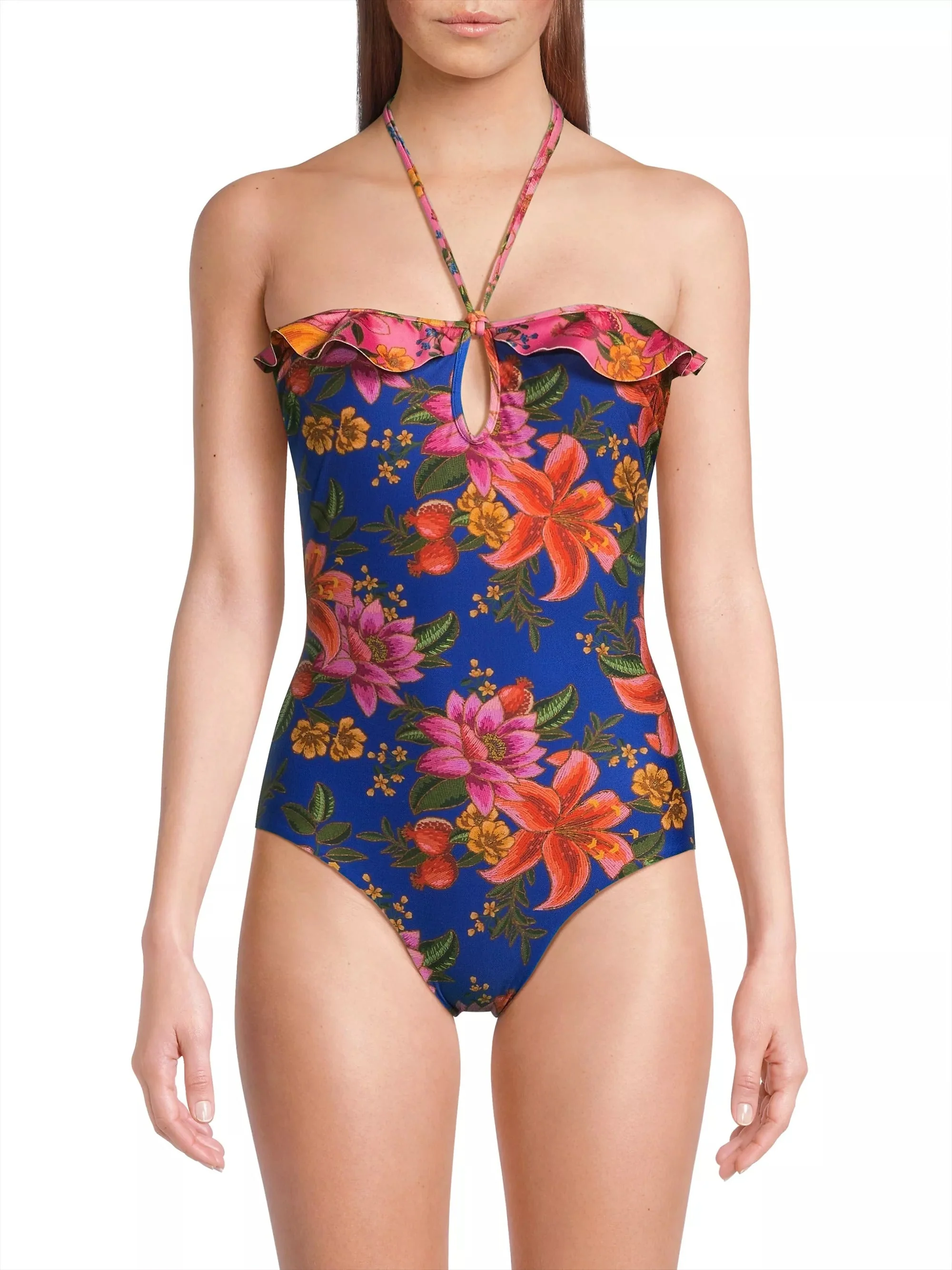 Farm Rio One-Piece Swimsuit - Summer Fruit Blue - Image 2