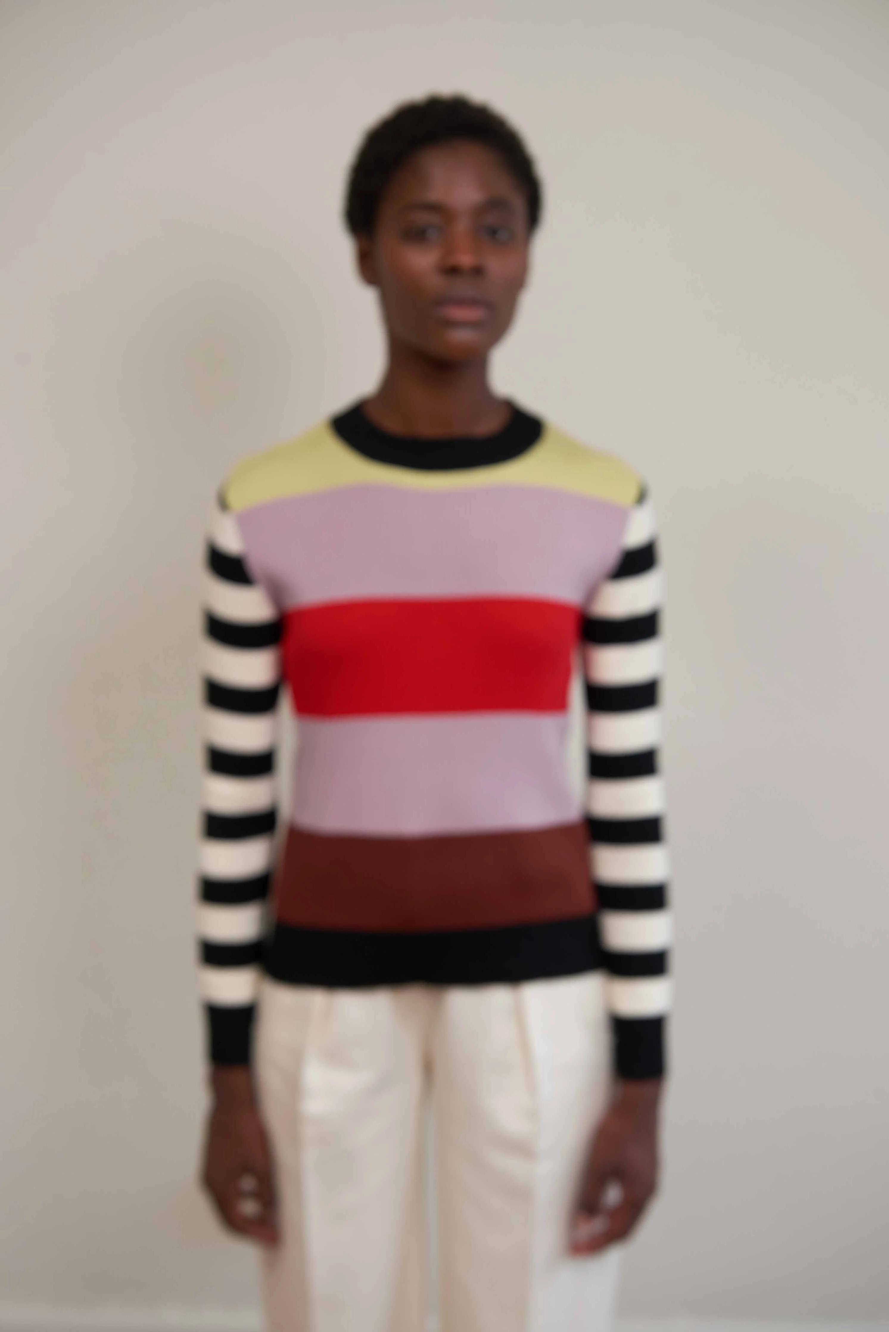Maria Stanley Maizy Ribbed Pullover - Stripe - Image 7