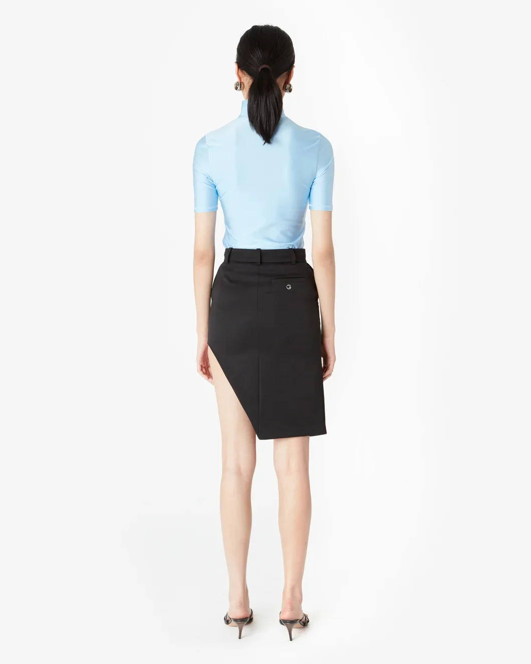 Coperni Tailored Asymmetric Skirt - Black Skirt - Image 3