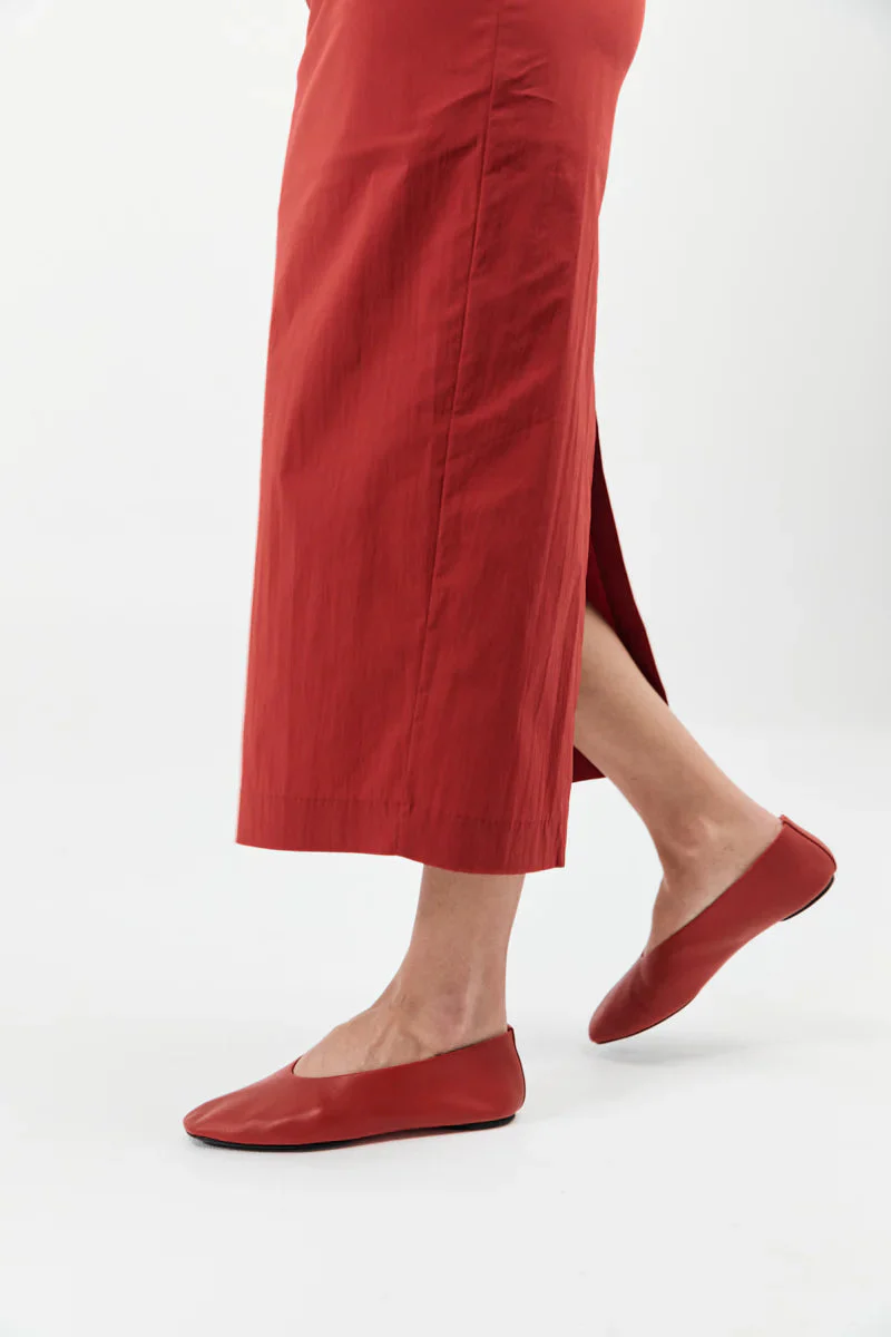 St. Agni Soft Glove Ballet Flat - Rosso - Image 4