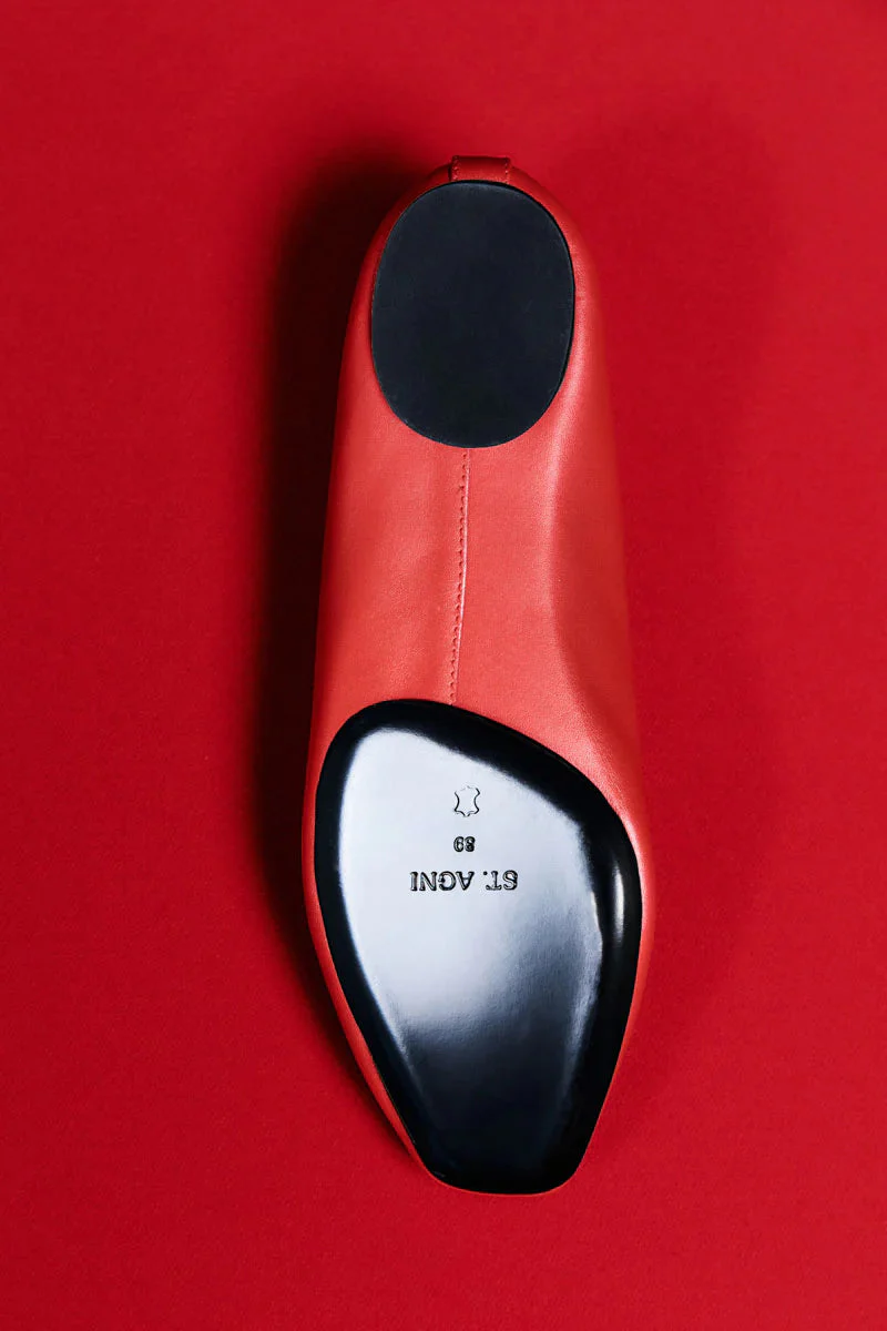 St. Agni Soft Glove Ballet Flat - Rosso - Image 8