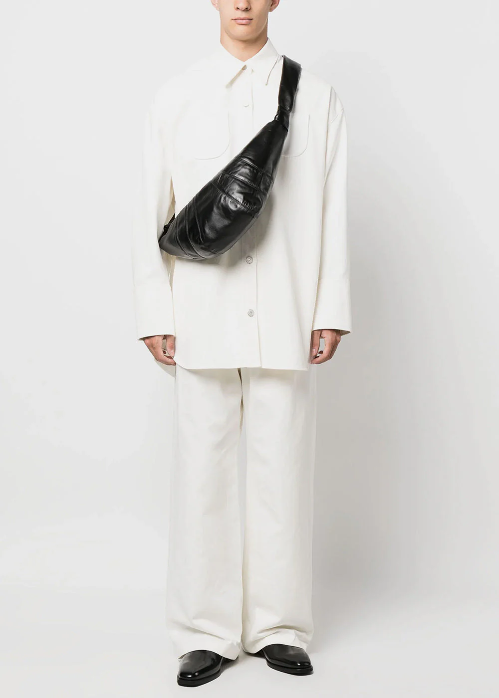 Lemaire Medium Croissant Bag - Black - Image 2