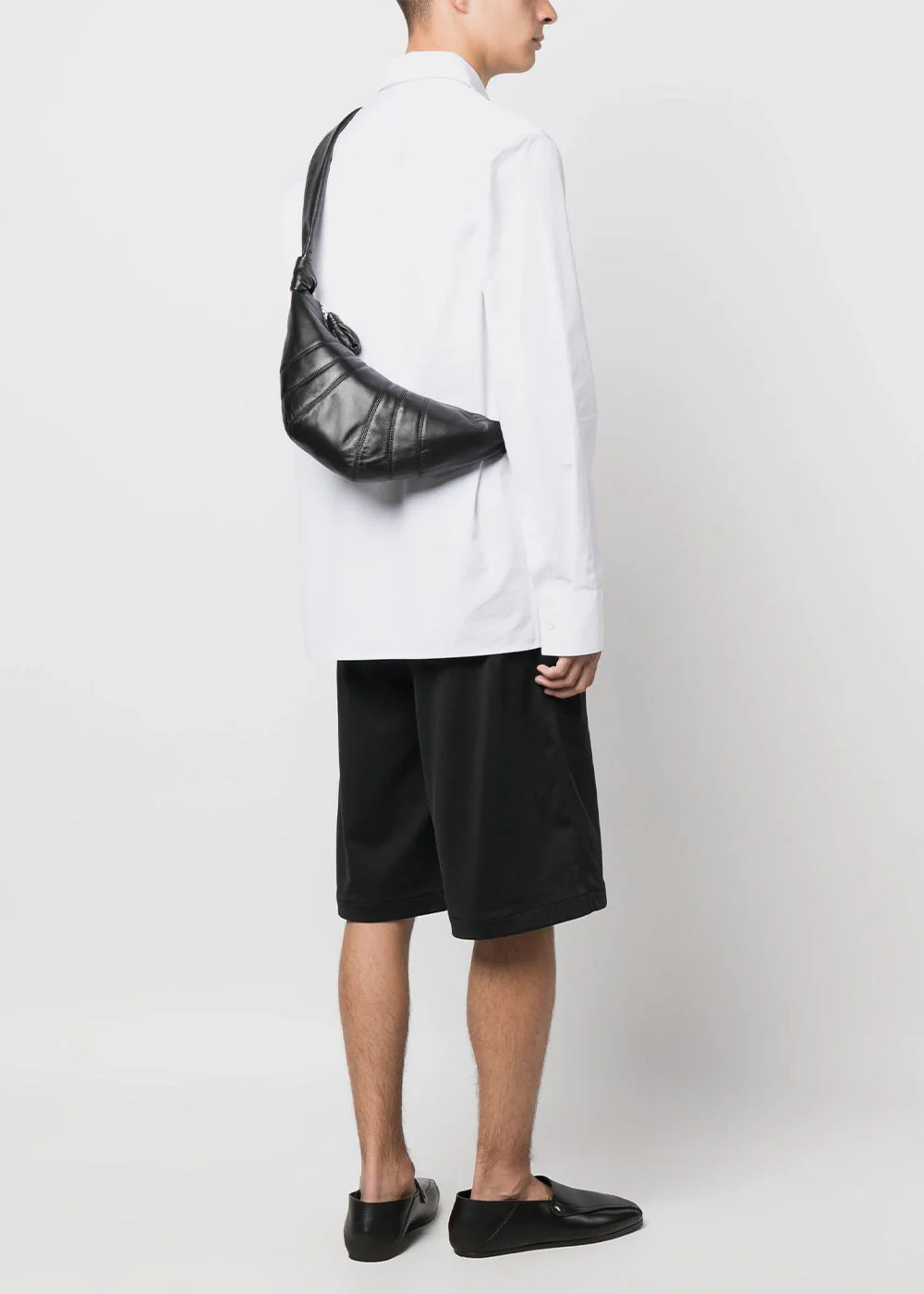 Lemaire Small Croissant Bag - Black - Image 2