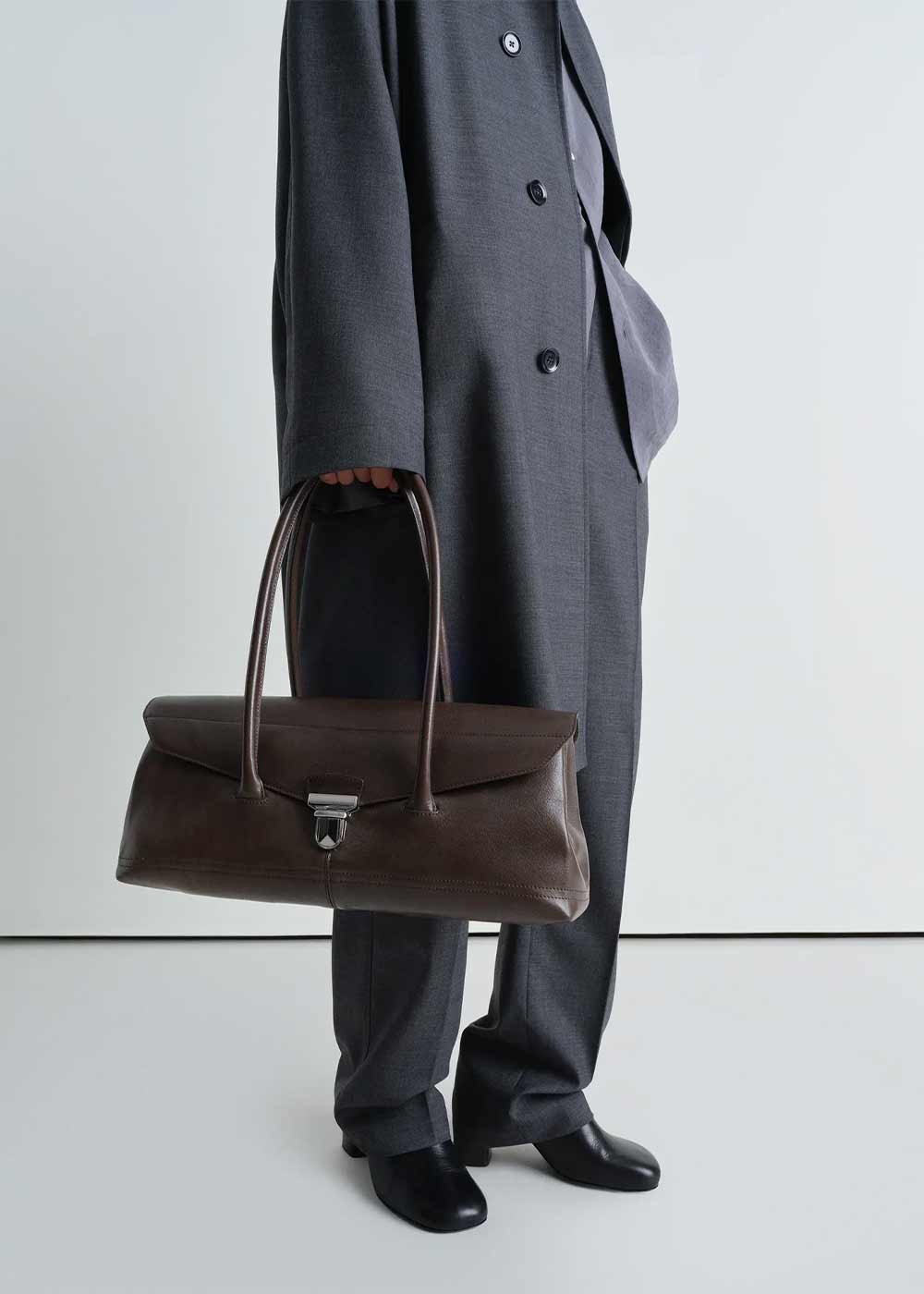 Lemaire Shoulder Gear Bag - Khaki Brown - Image 2