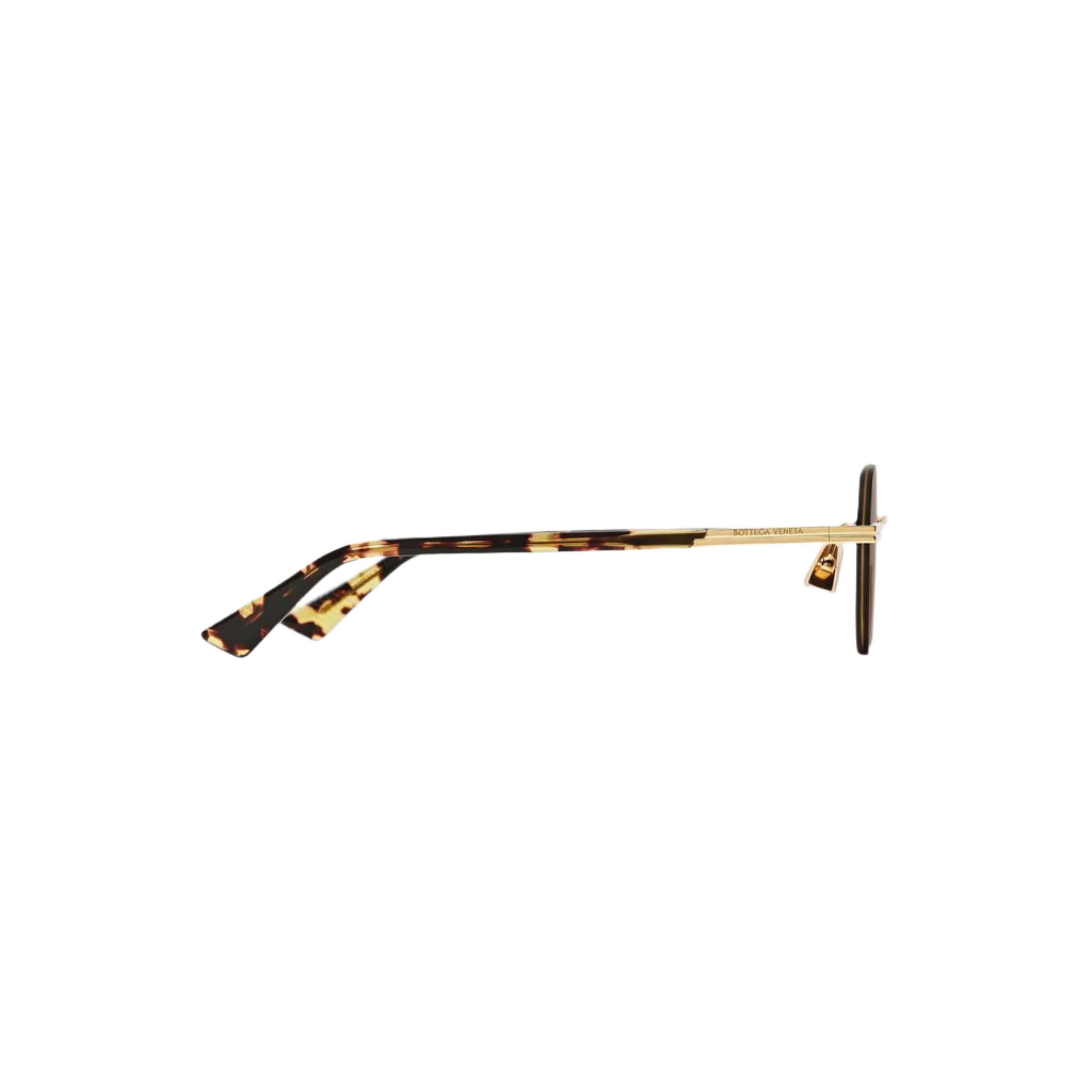 BOTTEGA VENETA Glaze Rimless Sunglasses - Gold/Brown - Image 2