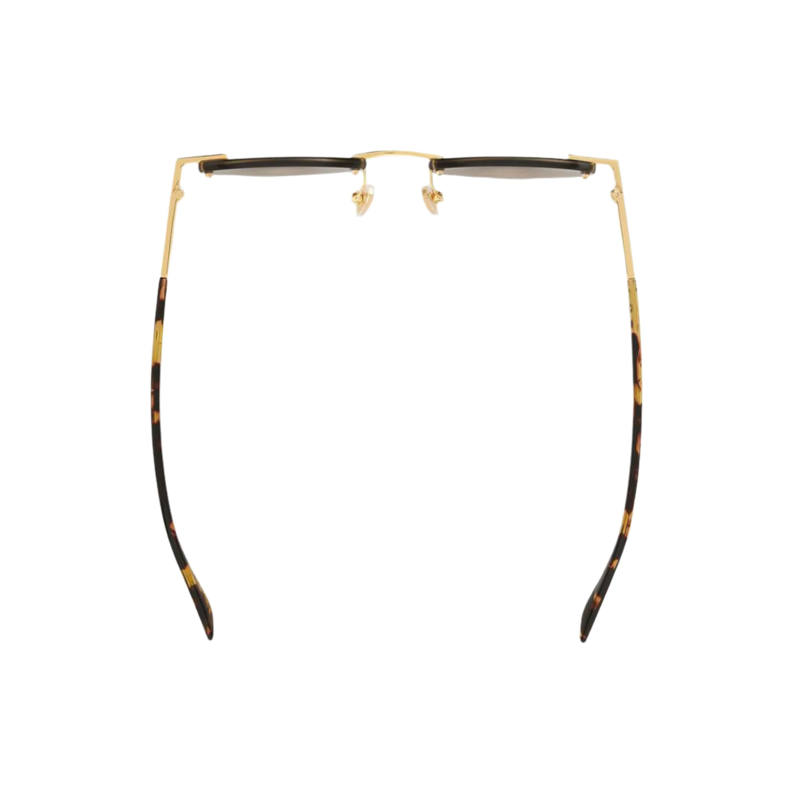 BOTTEGA VENETA Glaze Rimless Sunglasses - Gold/Brown - Image 3