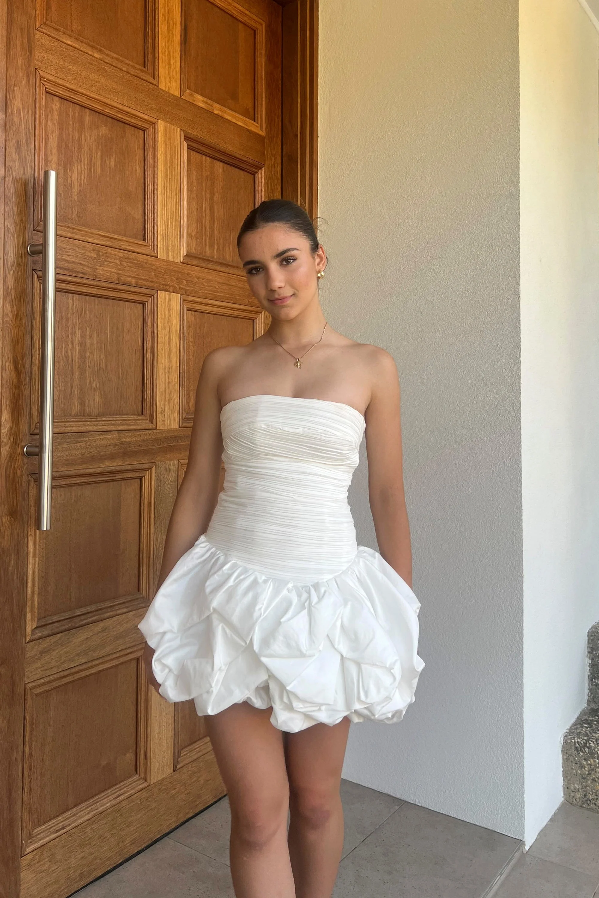 Aje Violette Bubble Hem Mini Dress - Image 7