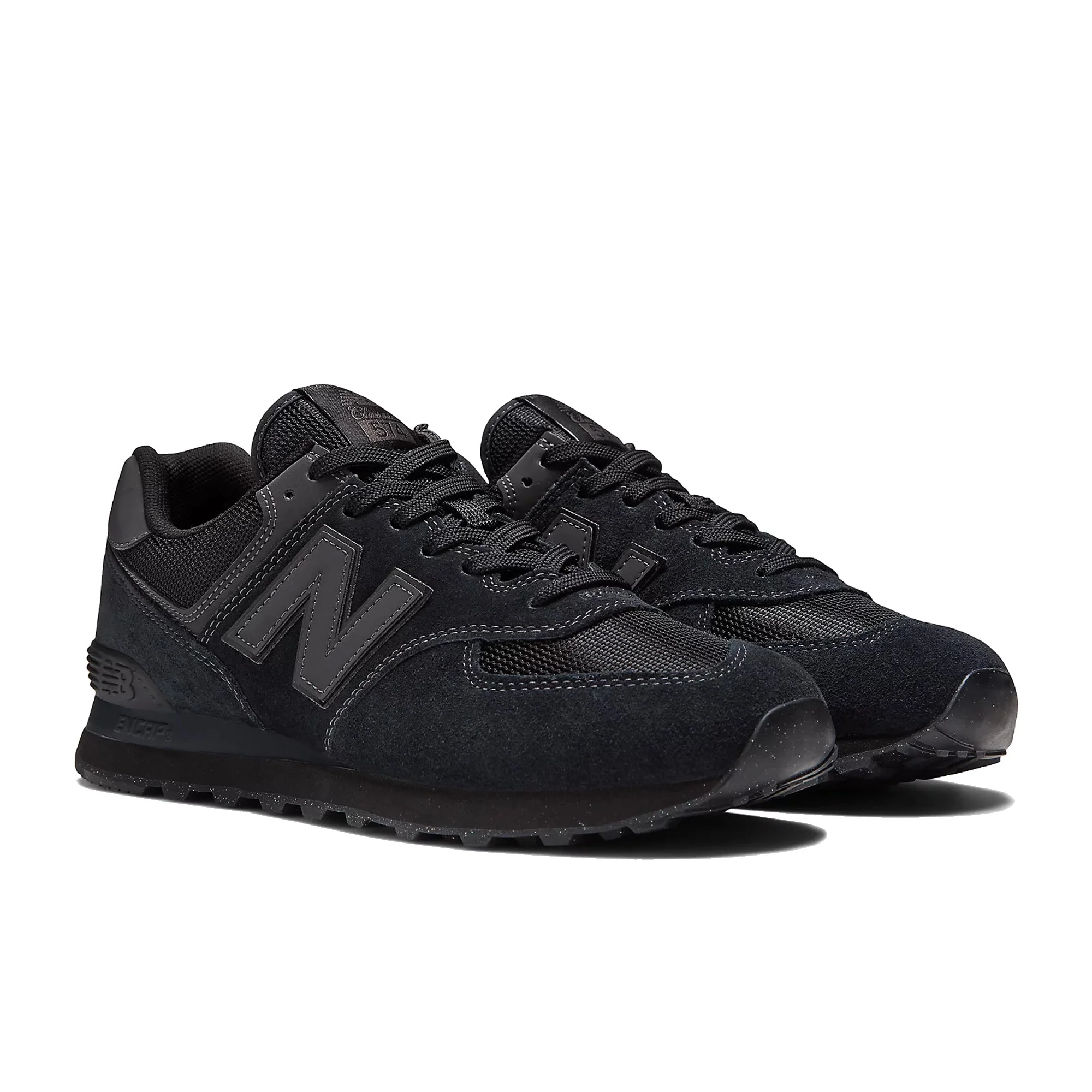 New Balance 574 Core Sneaker - Black/Black - Image 3