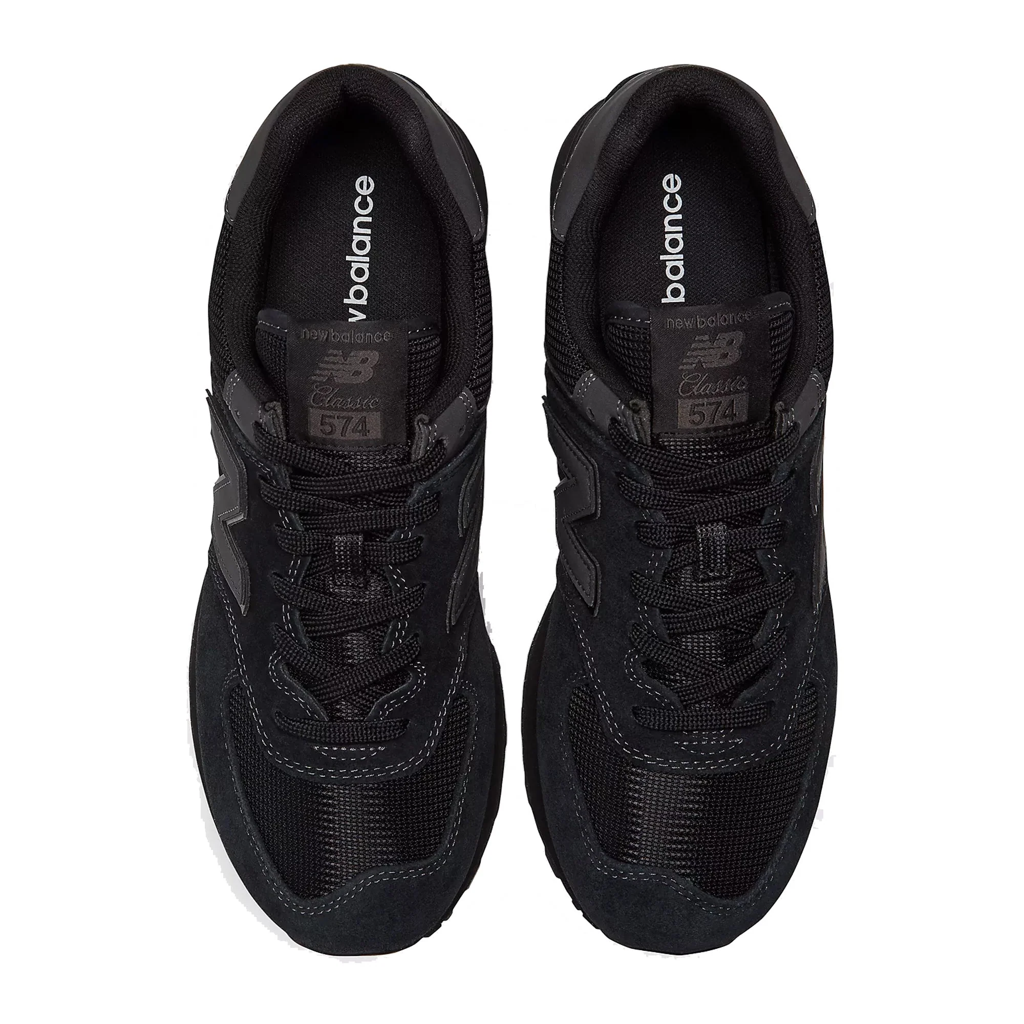 New Balance 574 Core Sneaker - Black/Black - Image 4