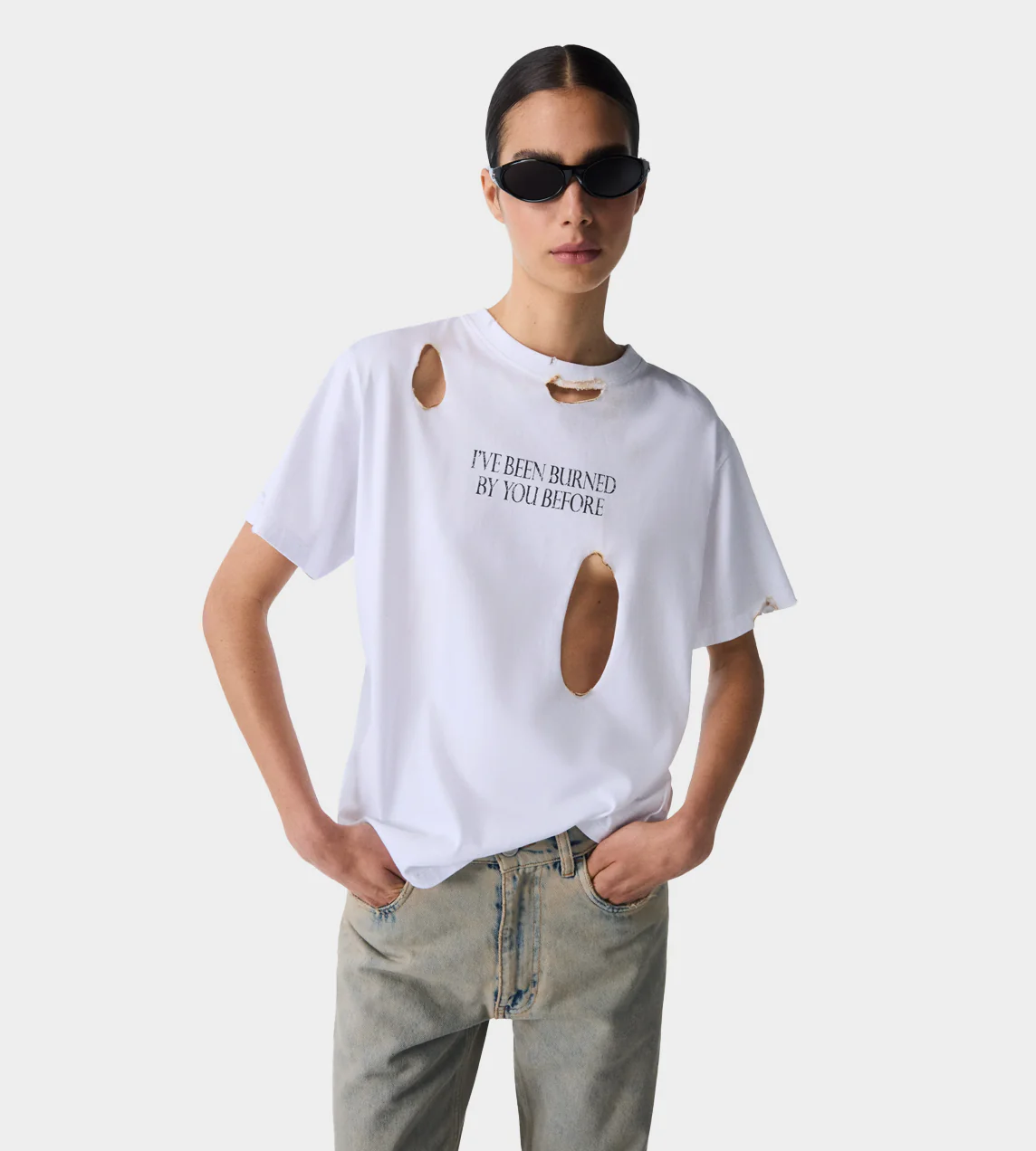 Coperni Burned By You Before Tee - White - Image 2
