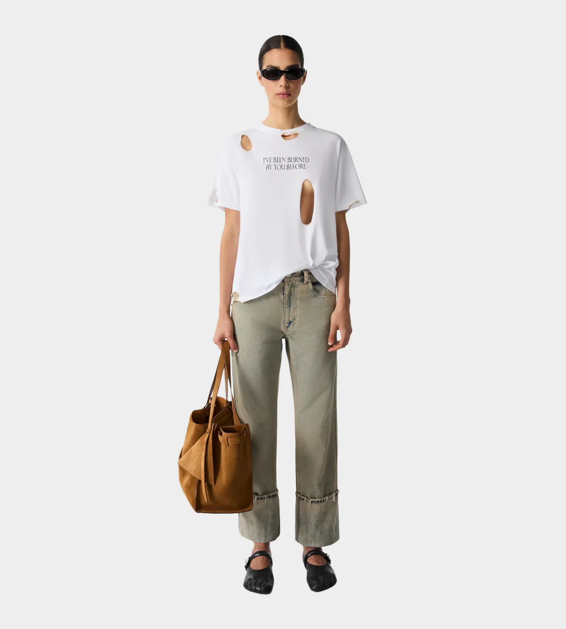 Coperni Burned By You Before Tee - White - Image 3